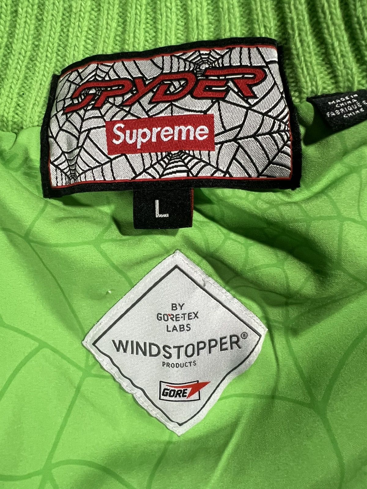Goretex Supreme Spyder Zip Up Sweater Windstopper GoreTex Labs Size US L / EU 52-54 / 3 - 4 Thumbnail