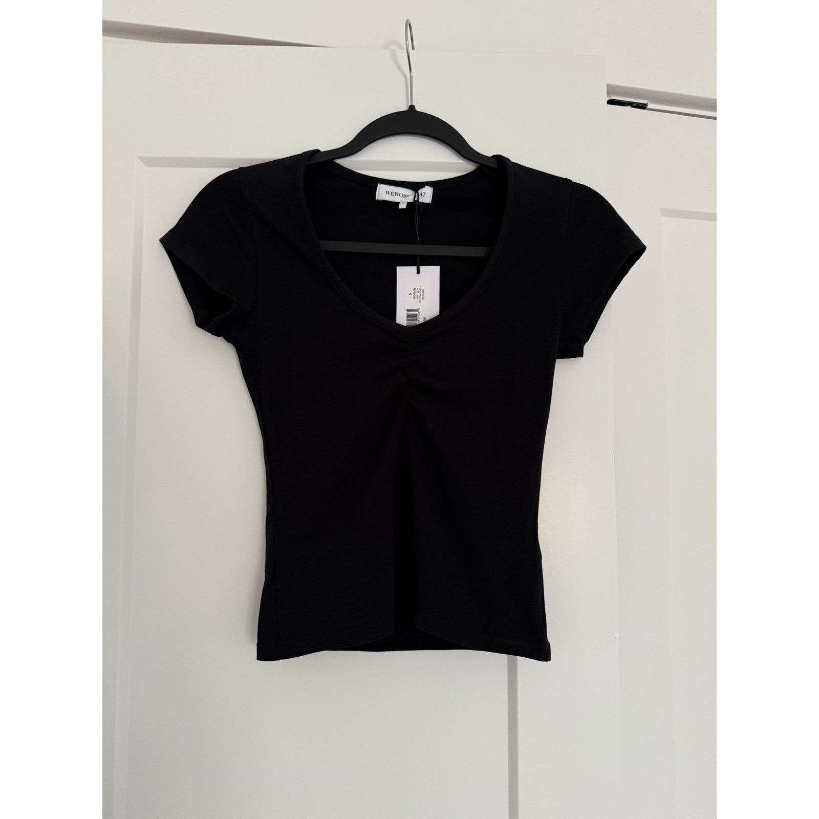 REVOLVE New Weworewhat Ruched Tee - Black - Small Size S / US 4 / IT 40 - 5 Thumbnail