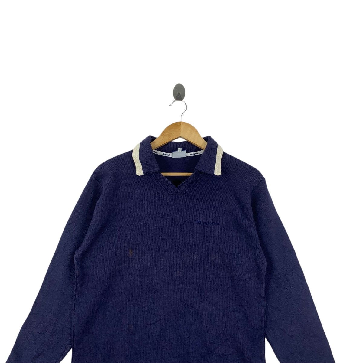 Reebok Vintage REEBOK SPORTSWEAR Natural Pure Indigo Rugby Tee Size US L / EU 52-54 / 3 - 2 Thumbnail