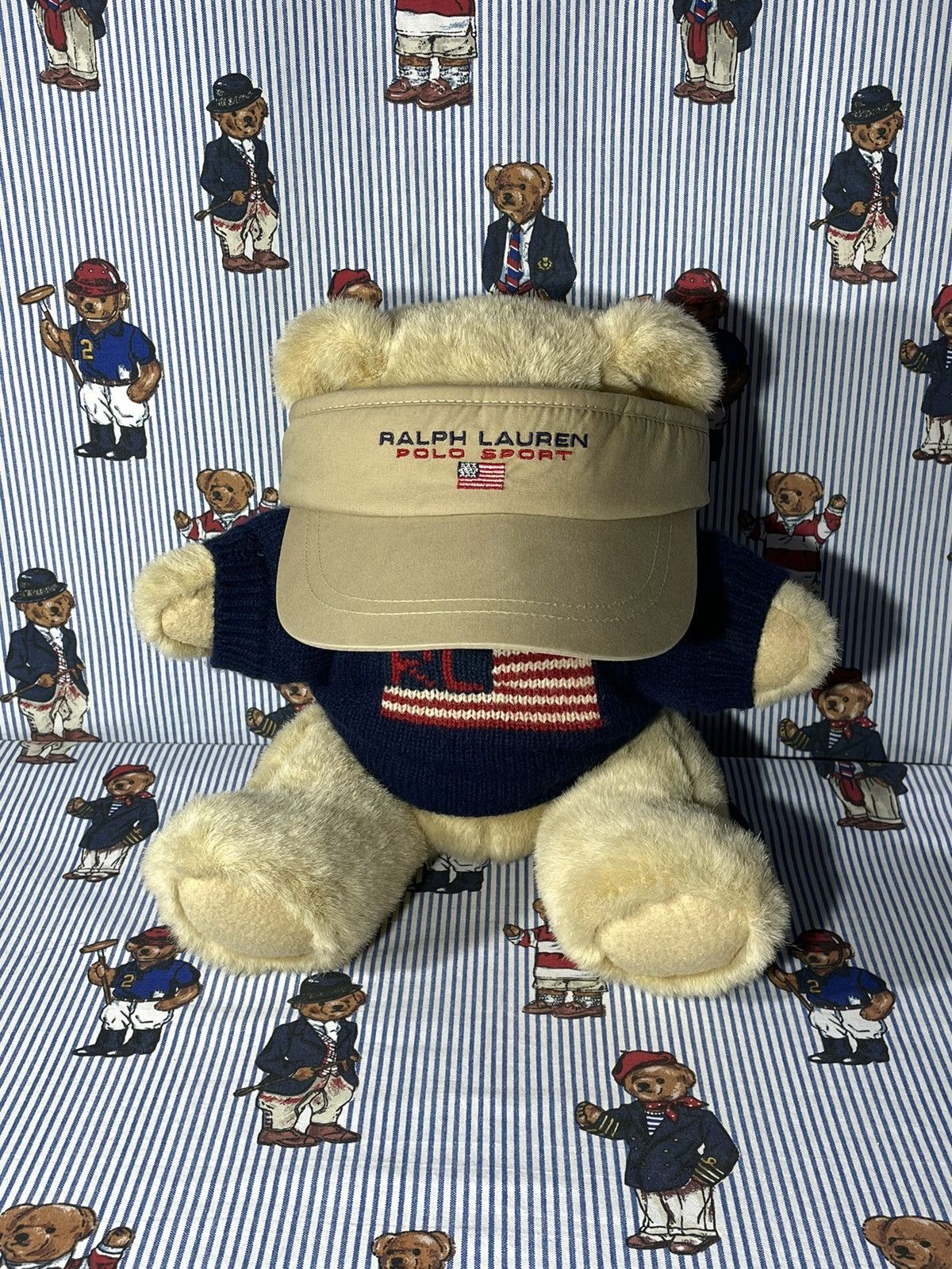 Polo Ralph Lauren × RRL Ralph Lauren × Ralph Lauren Visor Polo Sport OG Vintage Size ONE SIZE - 3 Thumbnail