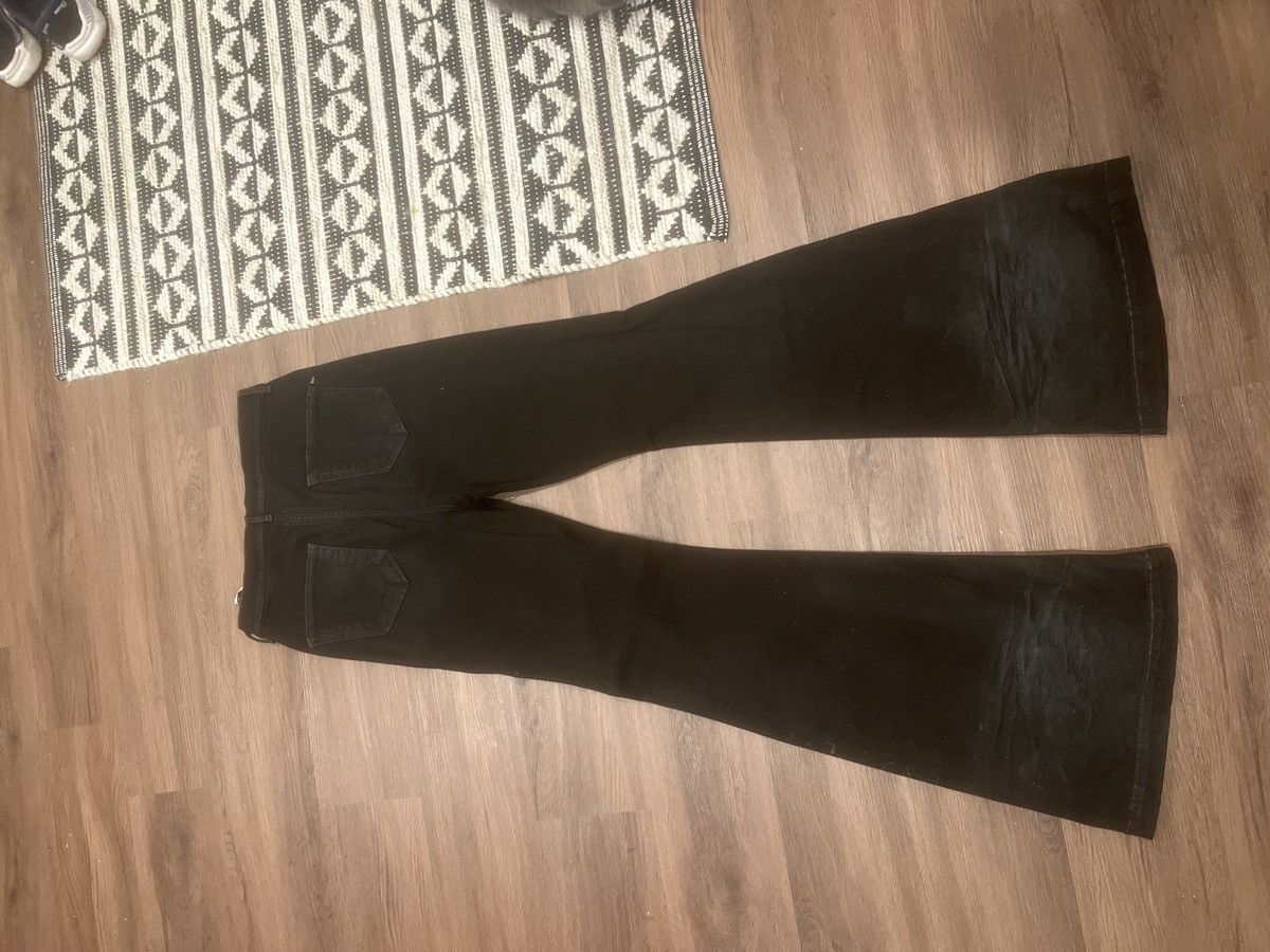 Rick Owens Drkshdw Rick owens elastain black flare denim Size US 32 / EU 48 - 6 Thumbnail