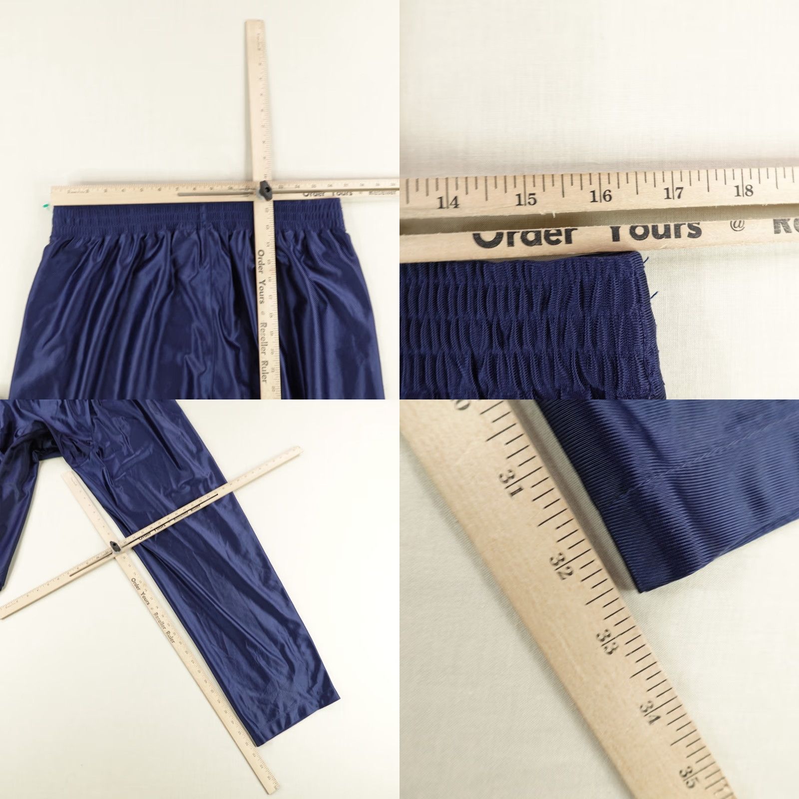 Nike VINTAGE Nike Pants Mens XL Blue Tear Away Track Shiny Dazzle Peel Off Warmup 90s Size US 36 / EU 52 - 8 Thumbnail