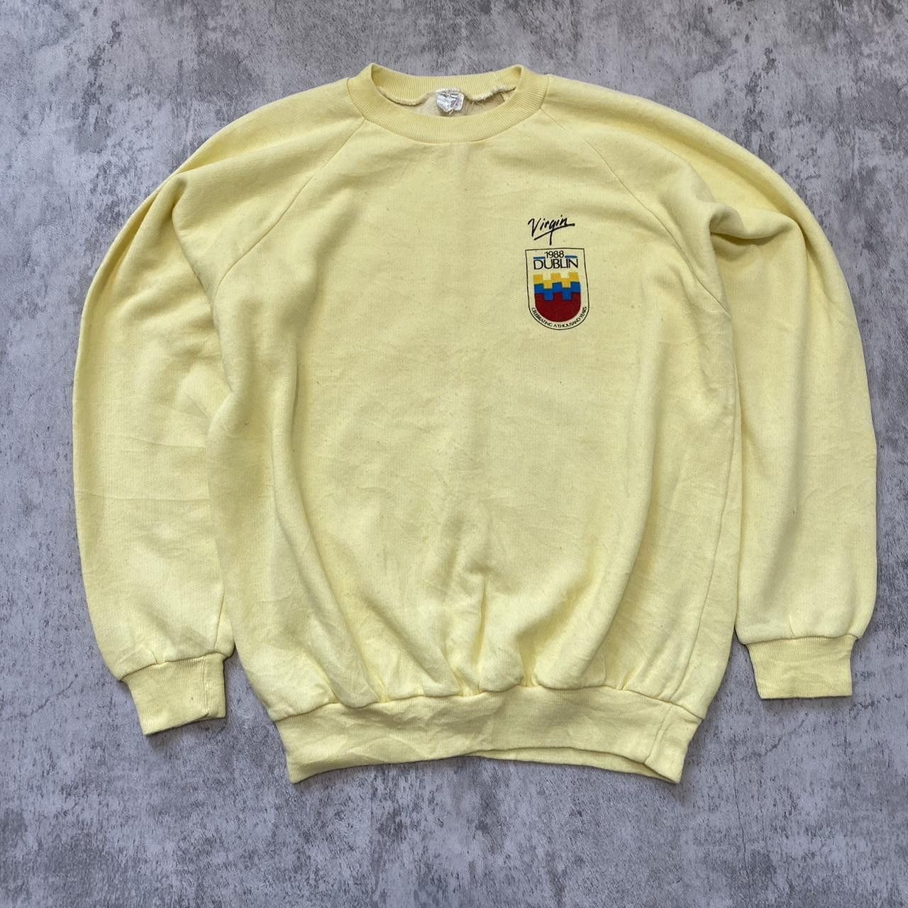 Other Yellow vintage Dublin 80s Ireland sweatshirt Boxy Size US S / EU 44-46 / 1 - 1 Thumbnail