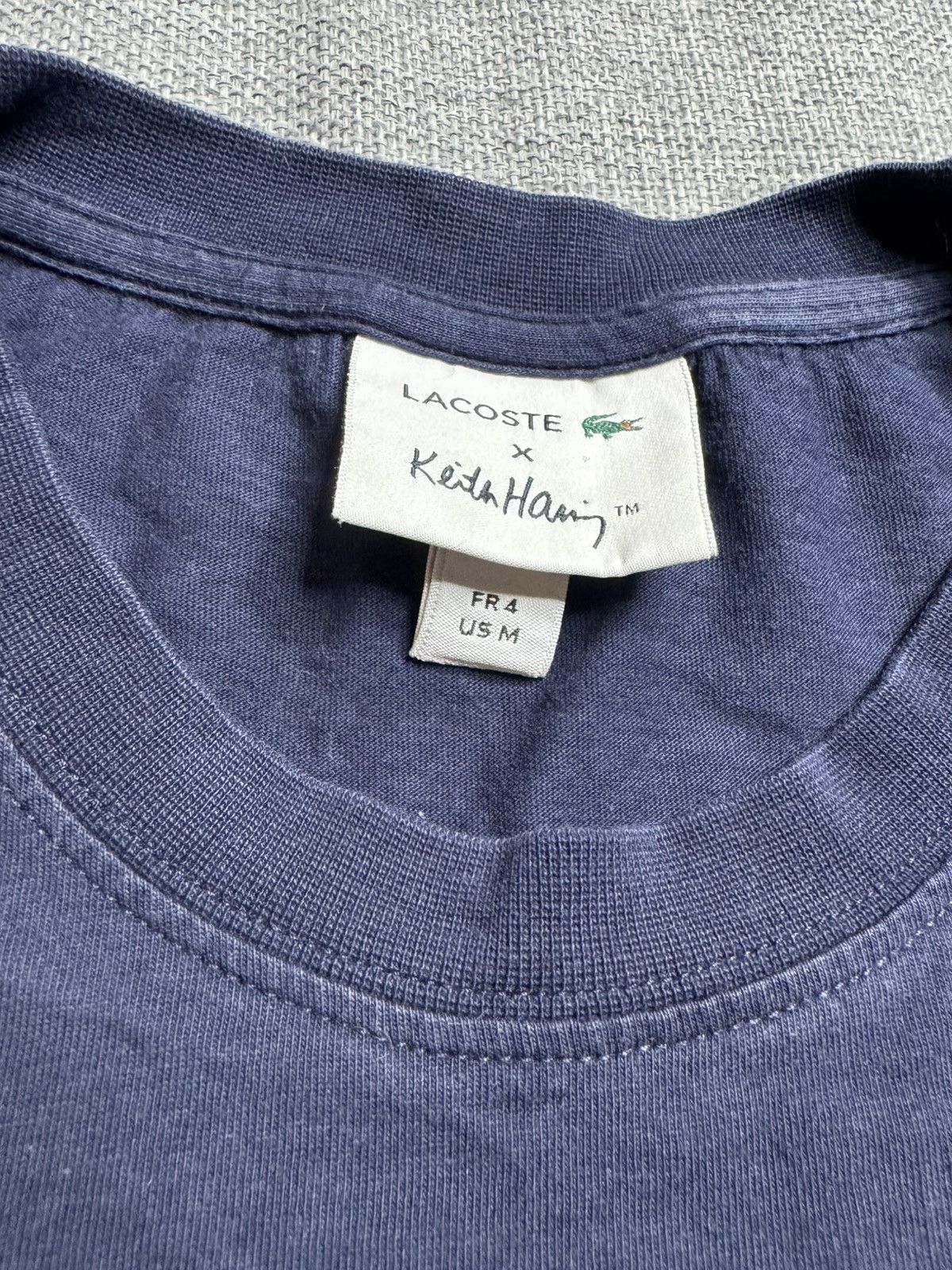 Lacoste Lacoste Keith Haring Big Logo blue T-Shirt Size US M / EU 48-50 / 2 - 4 Thumbnail
