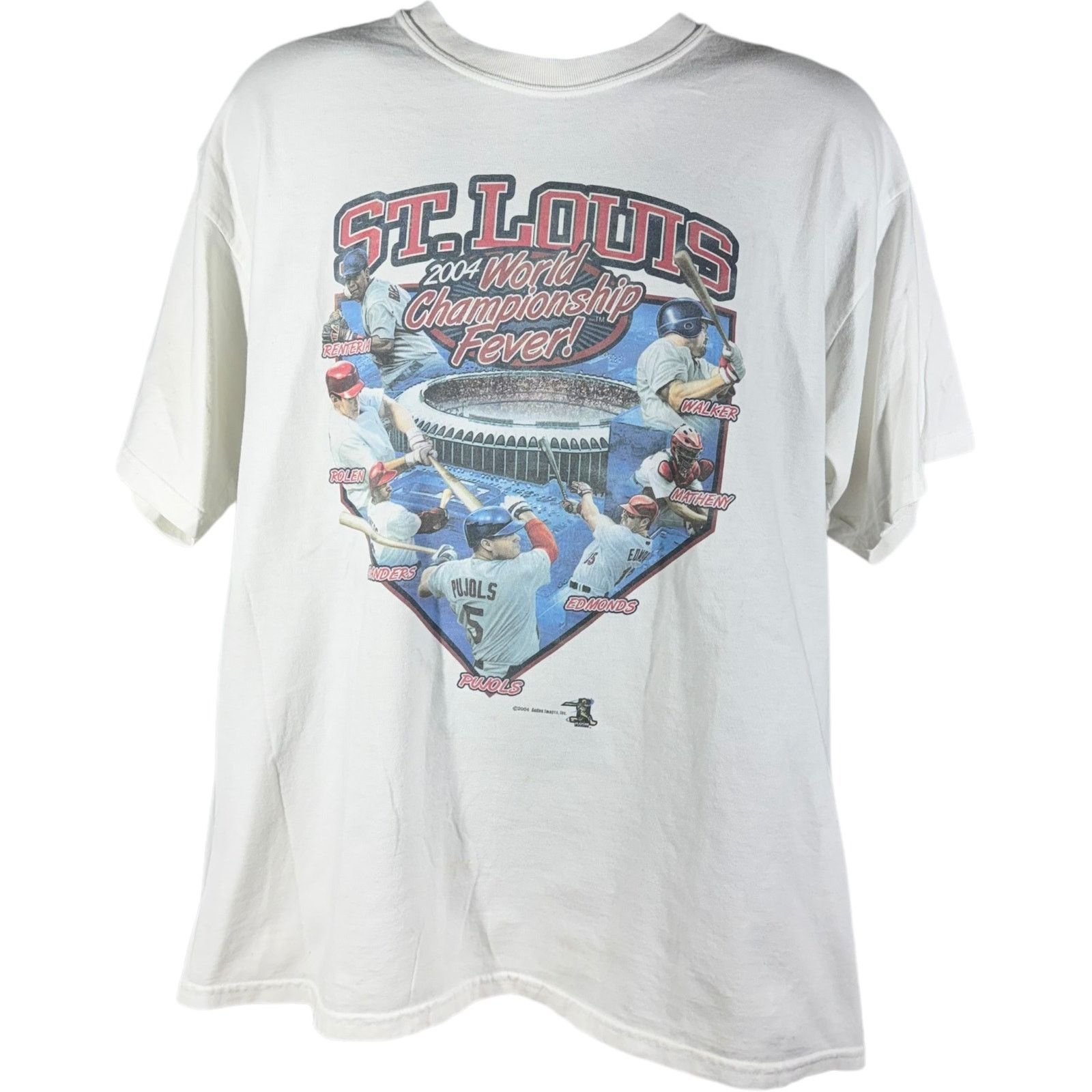 Gildan Vintage St. Louis Cardinals World Series MLB Tee 2004 Size US XL / EU 56 / 4 - 1 Thumbnail