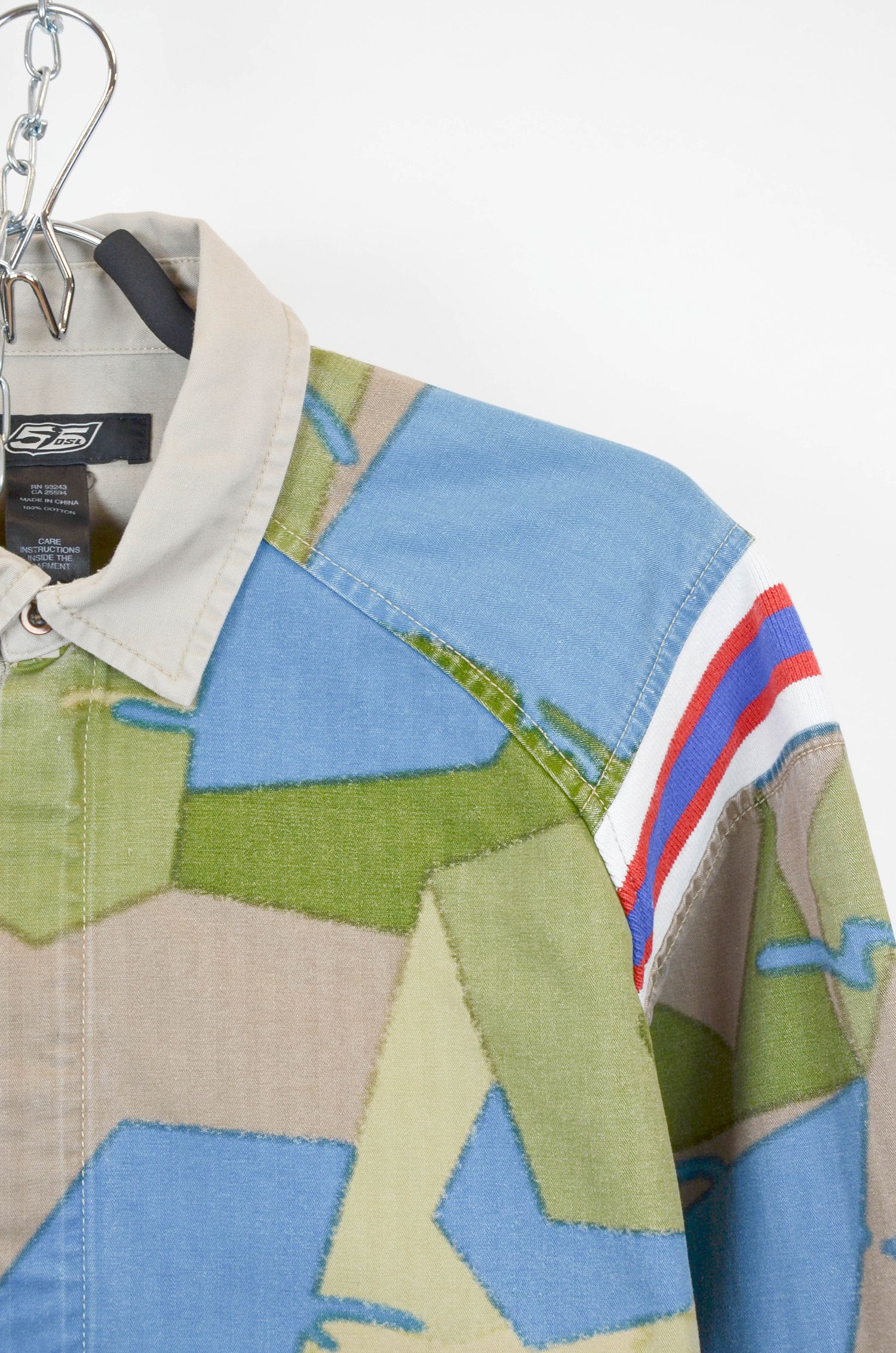 55DSL DIESEL 55 Graphic Camo Zip Shirt Jacket – Size L Size US S / EU 44-46 / 1 - 5 Thumbnail
