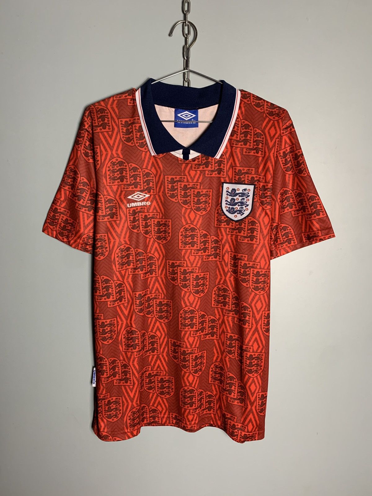 Vintage Umbro England David Beckham #7 Size US M / EU 48-50 / 2 - 2 Thumbnail