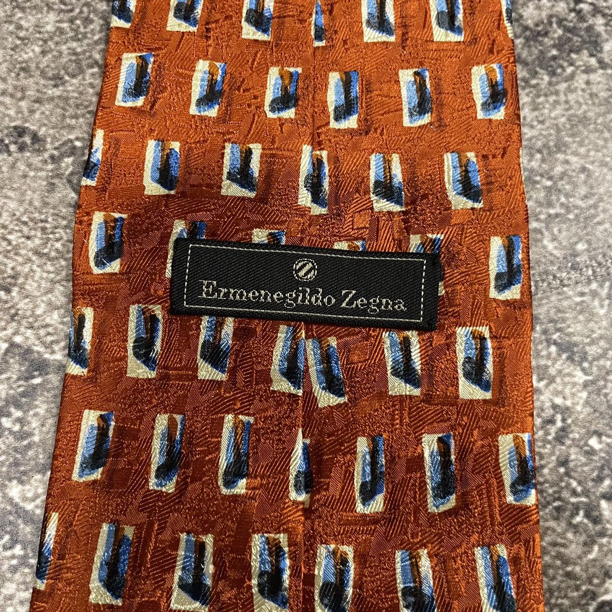 Ermenegildo Zegna × Vintage Rare Vintage Ermenedildo Zegna Tie 90’s Size ONE SIZE - 5 Thumbnail