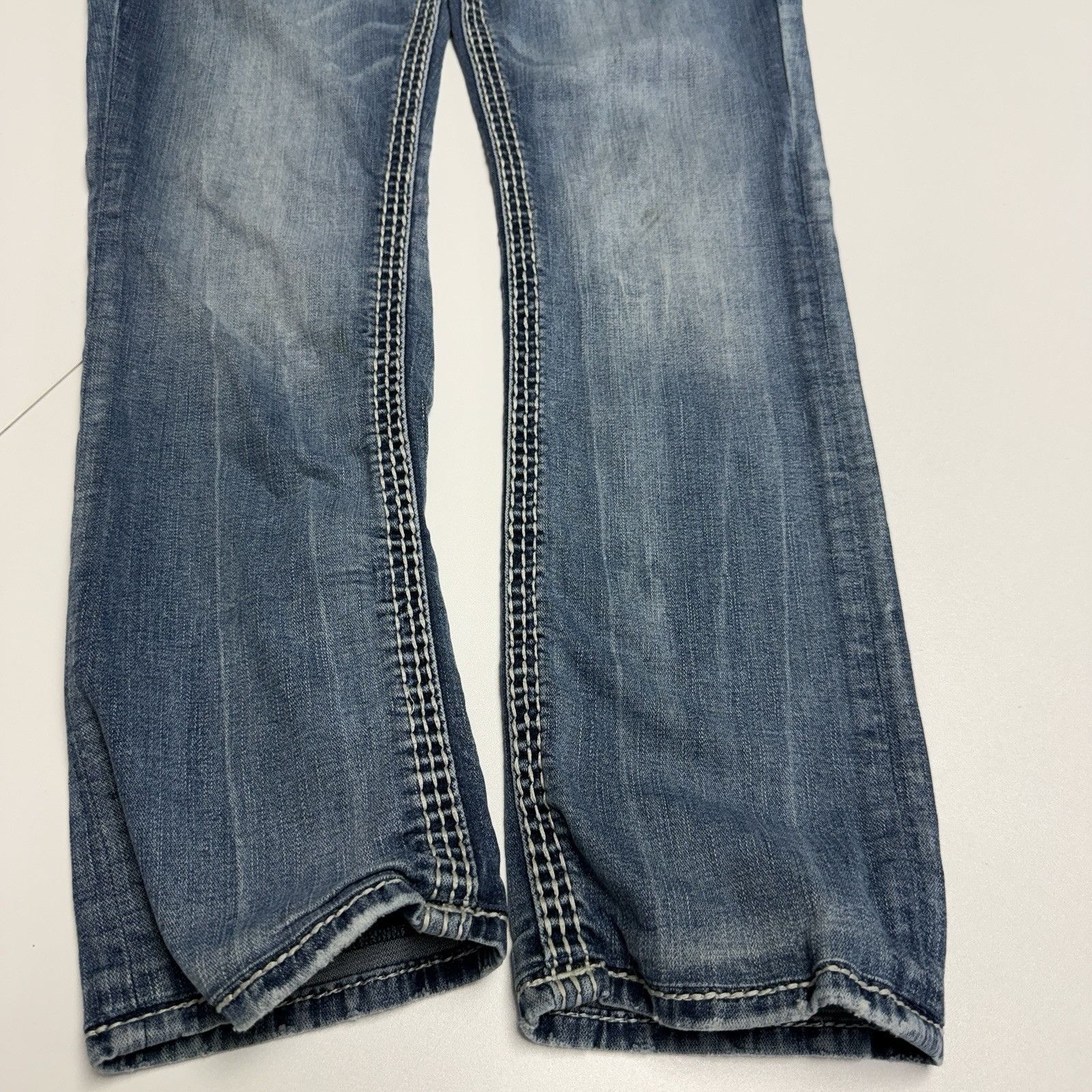 Rock Revival Rock Revival Jeans Womens 30 Blue Yui Easy Straight Rhinesto Size 30" / US 8 / IT 44 - 5 Thumbnail
