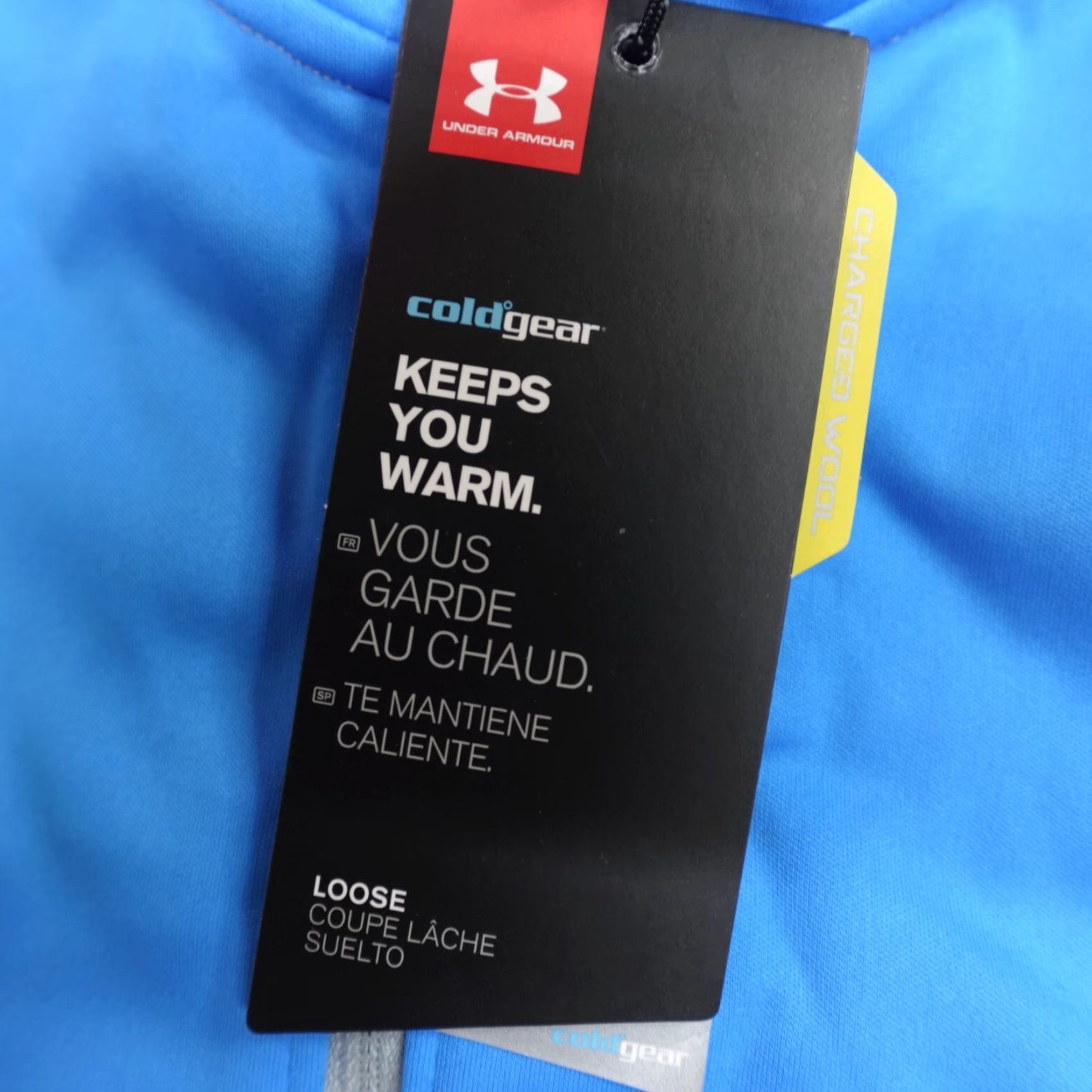 Under Armour Under Armour Jacket XL Blue ColdGear Charged Wool Full Zip Hooded Mens Size US XL / EU 56 / 4 - 2 Thumbnail