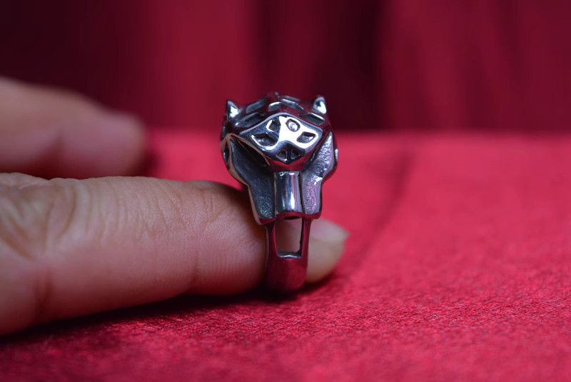 Jewelry Cheetah Future Jewelry Rings Open Chrome Ring (Size 7-13) Size ONE SIZE - 3 Thumbnail