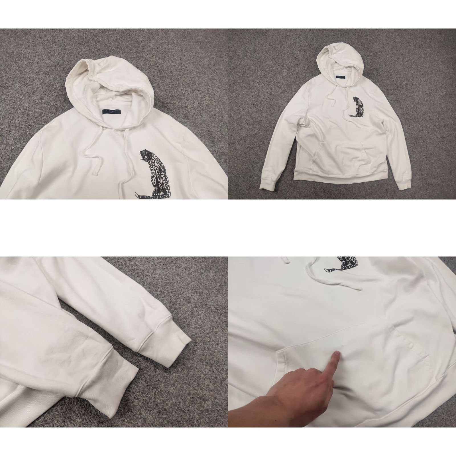 Allsaints Allsaints Cheetahs Hoodie L S White Leopard Logo Oversized Shirt Mens XS-XL? Size US M / EU 48-50 / 2 - 8 Thumbnail