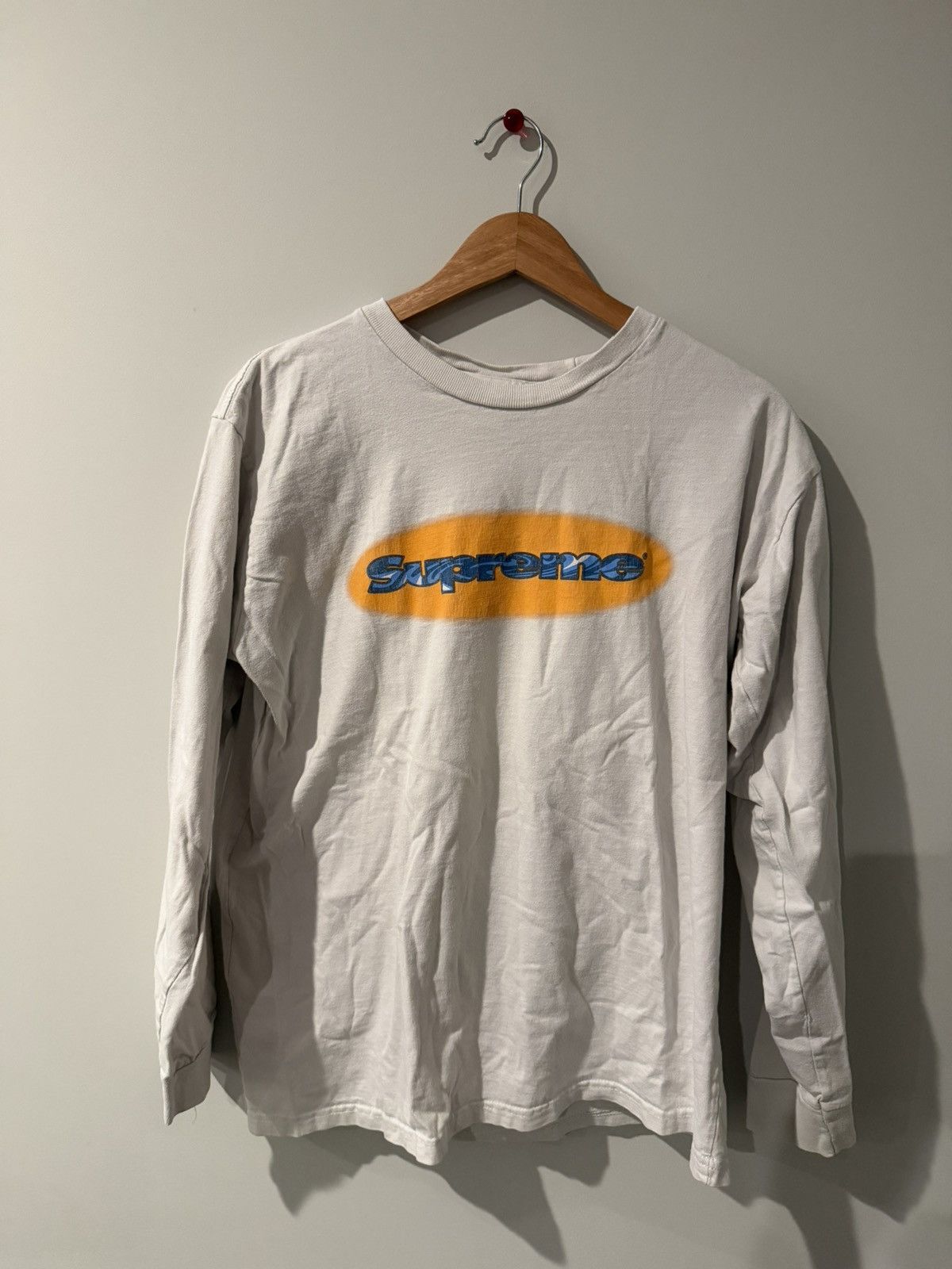 Supreme Supreme Ripple L/S Tee White Size L Size US L / EU 52-54 / 3 - 1 Thumbnail