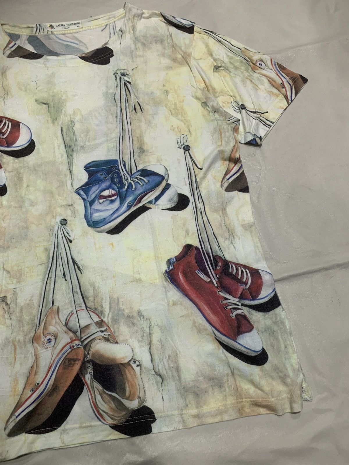 Hysteric Glamour × Supreme Laura Giacone AOP Vintage Shoes Style Tee Size US L / EU 52-54 / 3 - 2 Thumbnail