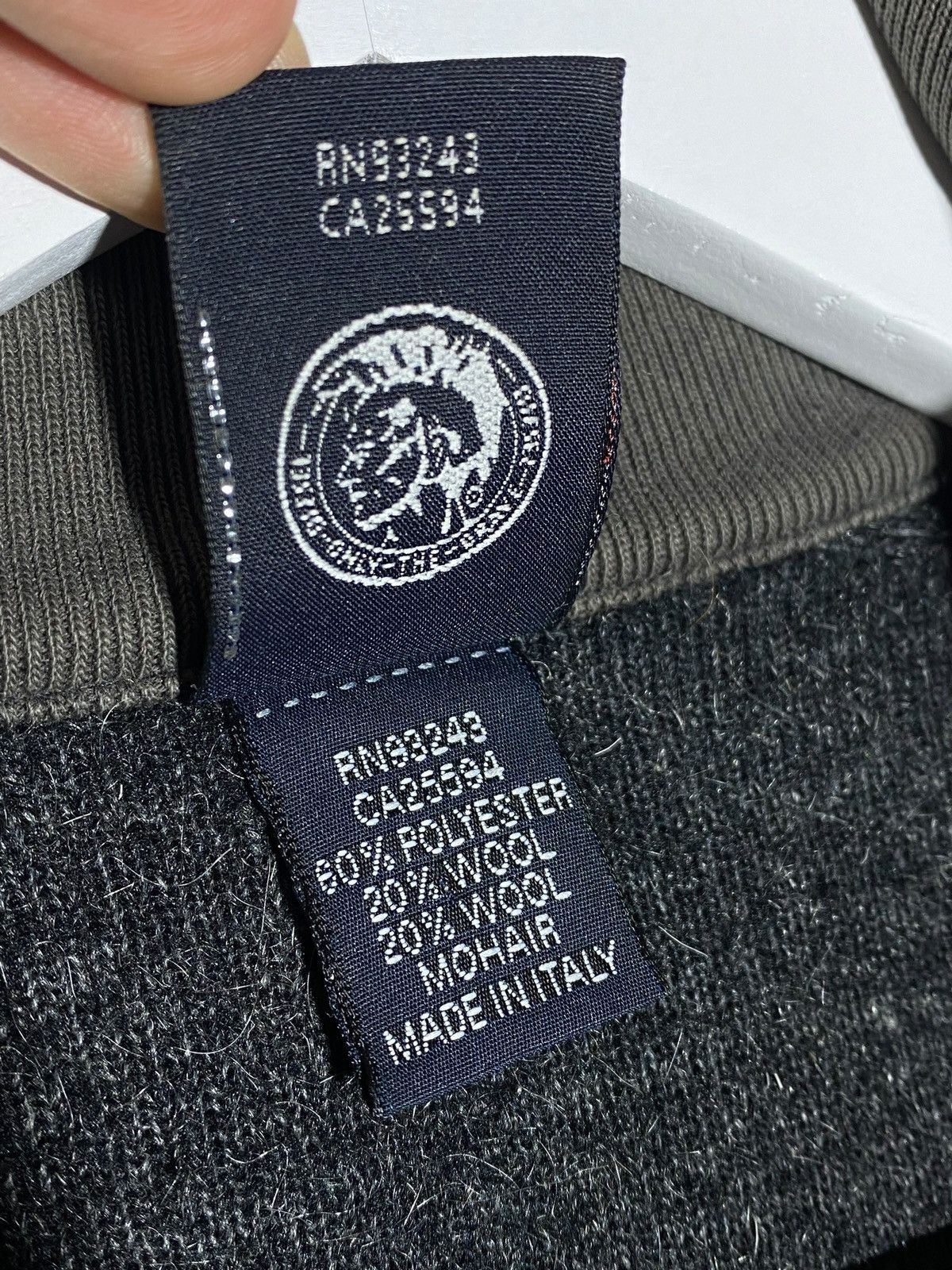 Diesel 🔥 00s DIESEL FULL ZIP WOOL SWEATER GRUNGE AVANT GARDE VIBES Size US M / EU 48-50 / 2 - 11 Thumbnail
