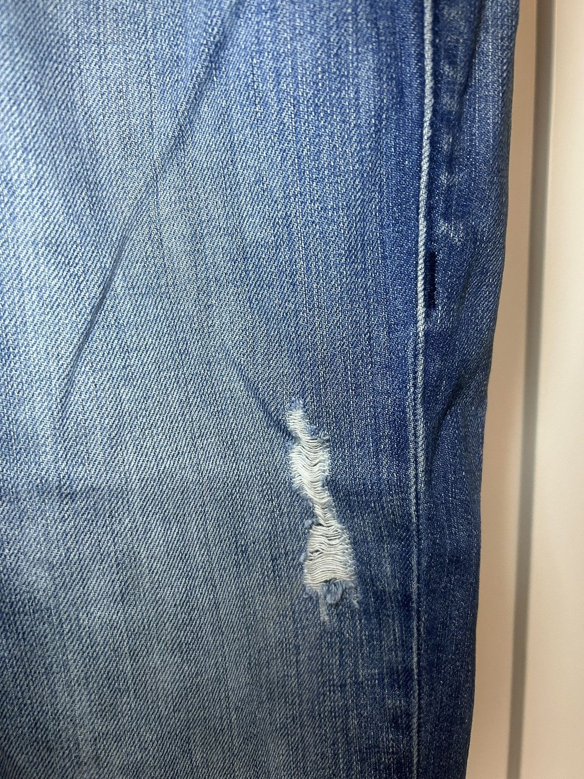 True Religion Vintage True Religion multi stitch logo straight blue jeans Size US 34 / EU 50 - 11 Thumbnail