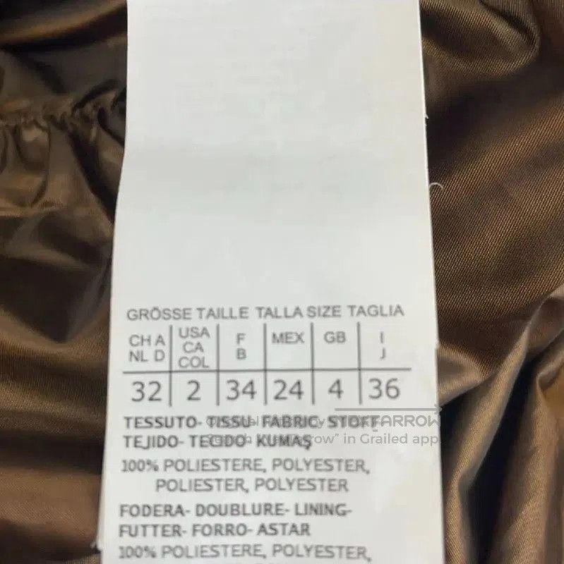 Max Mara MaxMara Gold Polyester Women's Cotton Puffer Coat . Size XS / US 0-2 / IT 36-38 - 6 Thumbnail