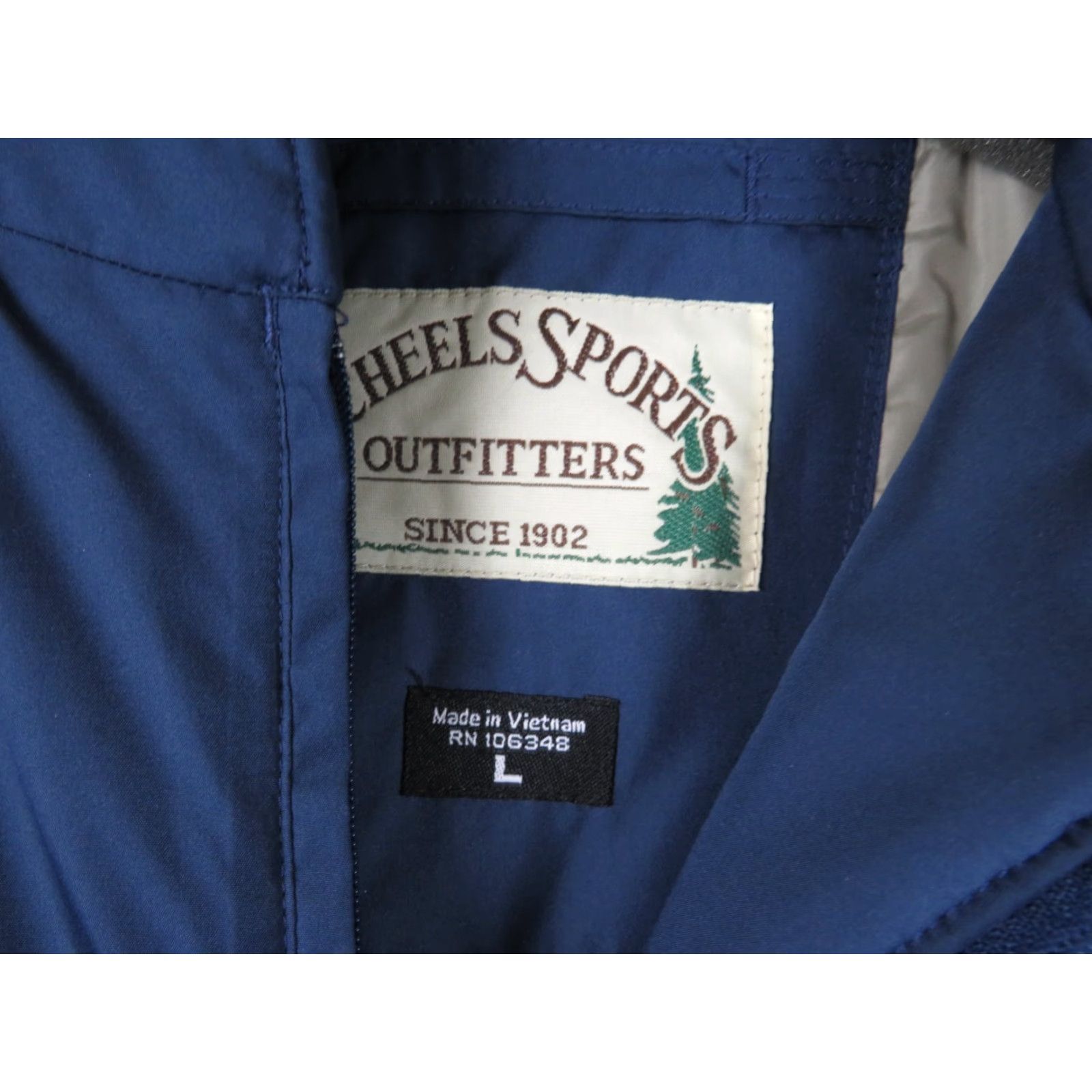 Vintage VINTAGE Field & Stream Jacket Windbreaker Cotton Zip Blue L Adults Mens Regular Collared Outdoors - Size US L / EU 52-54 / 3 - 4 Thumbnail