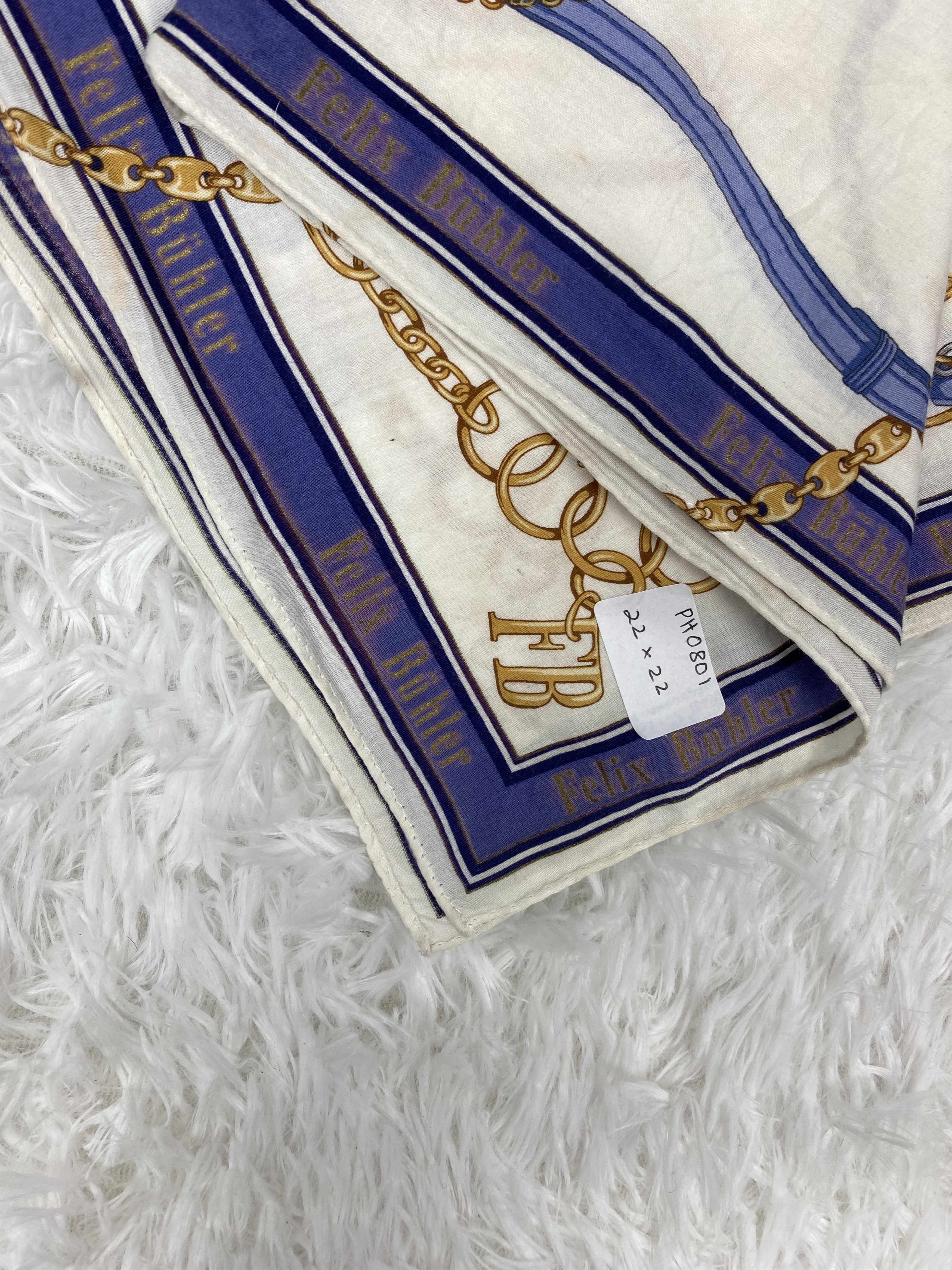 Designer × Vintage Vintage Felix Bohler Handkerchief Neckerchief PH0801 Size ONE SIZE - 2 Thumbnail