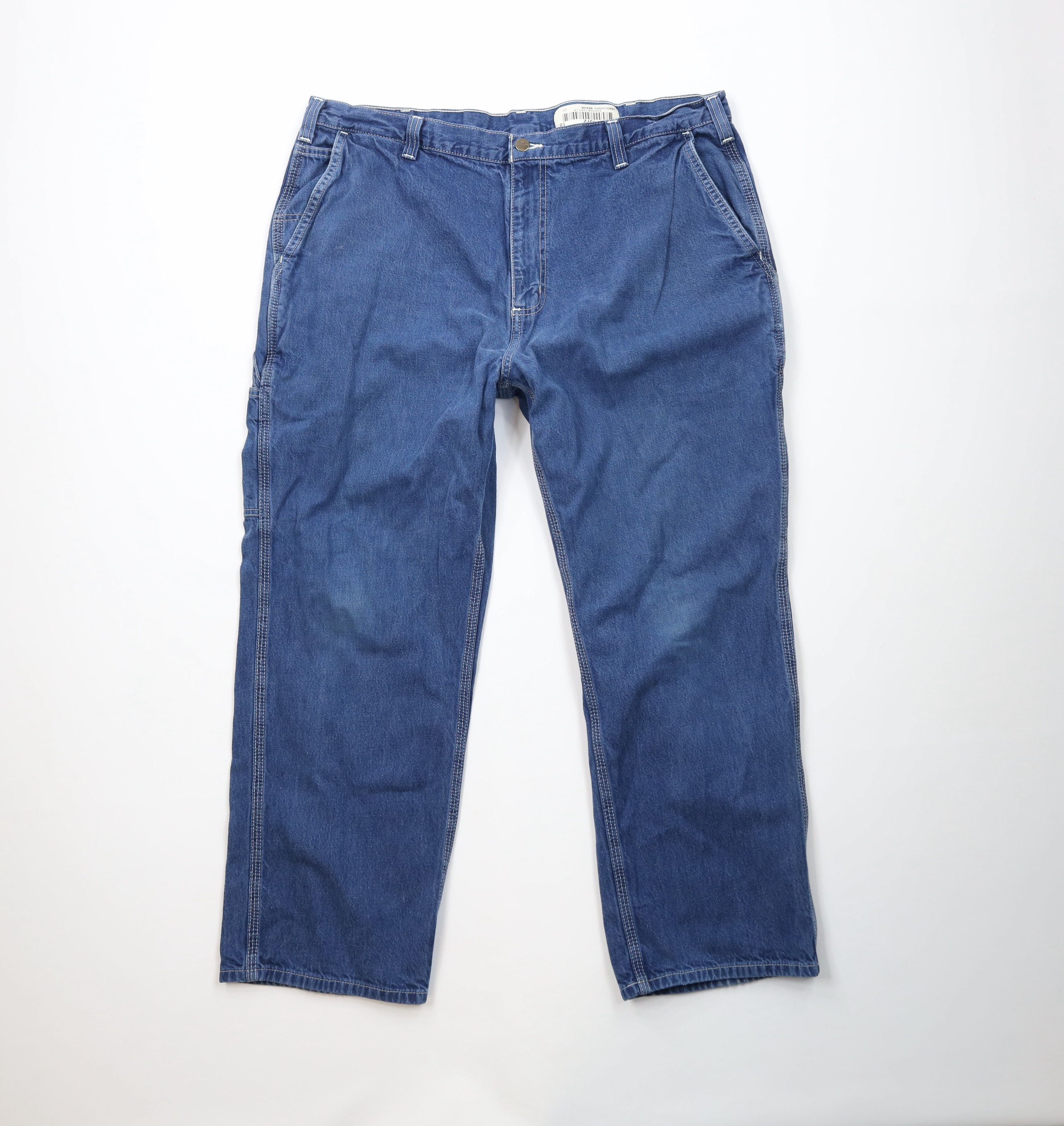 Carhartt Vintage Carhartt Wide Leg Dungaree Denim Jeans Blue Cotton Size US 40 / EU 56 - 1 Thumbnail