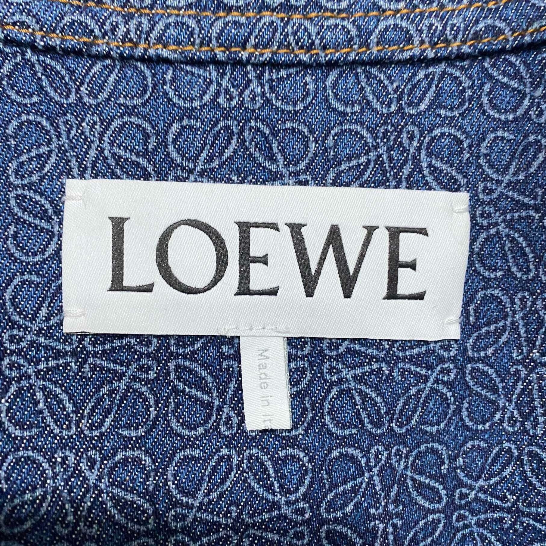 Loewe patterned denim jacket with logo detail Size US S / EU 44-46 / 1 - 4 Thumbnail
