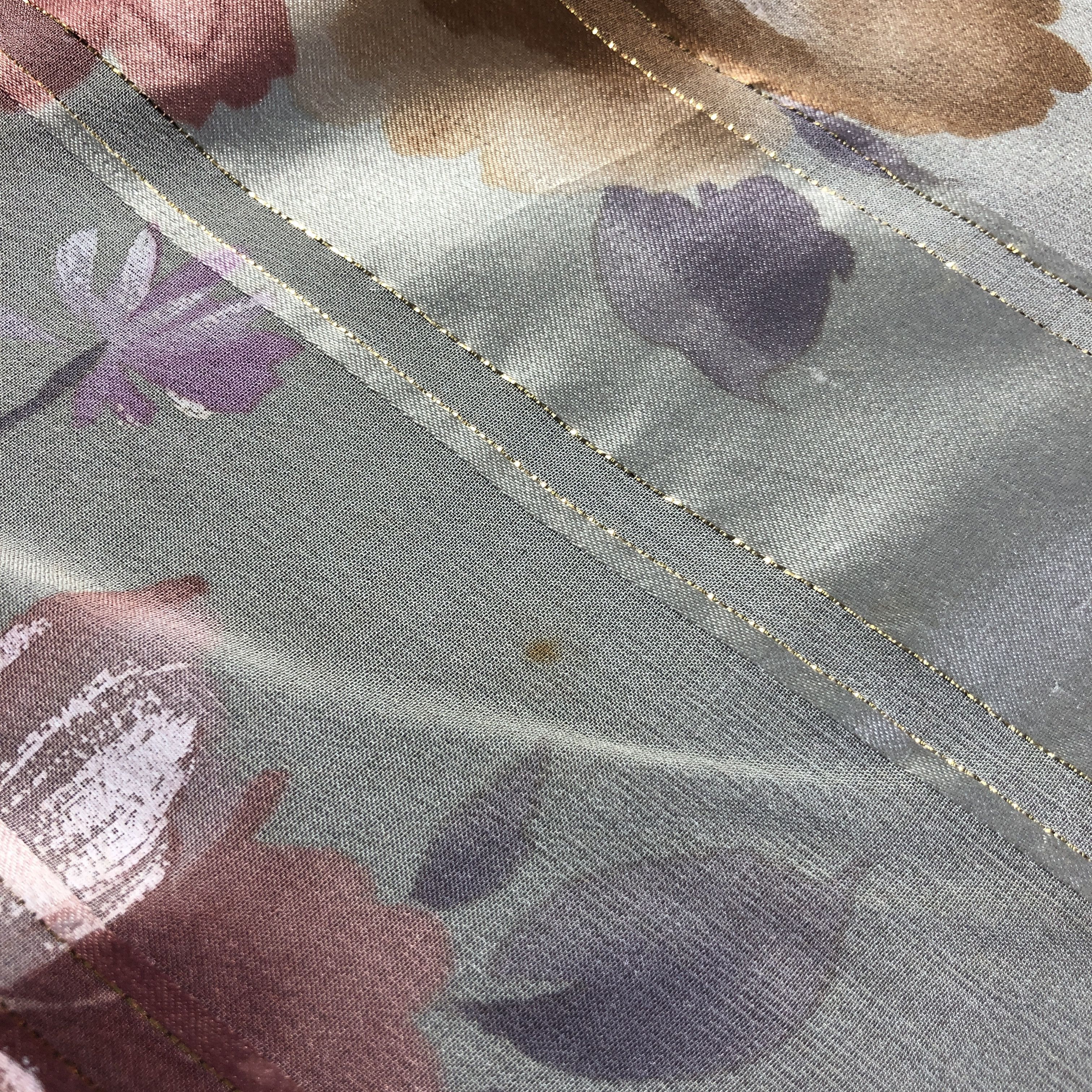 Mila Schon Mila Schon Floral Hand Rolled Silk Scarf M1009 Size ONE SIZE - 13 Thumbnail