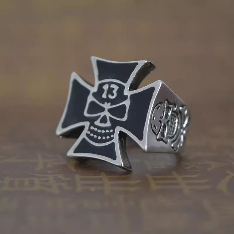 Jewelry Skull Future Jewelry Rings Open Size Chrome Ring (Size 7-13) Size ONE SIZE - 5 Thumbnail