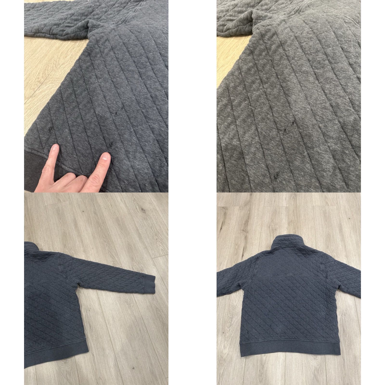 Patagonia Patagonia Mens Organic Cotton Quilted Snap-T Pullover Dark Gray Medium Size US M / EU 48-50 / 2 - 9 Thumbnail