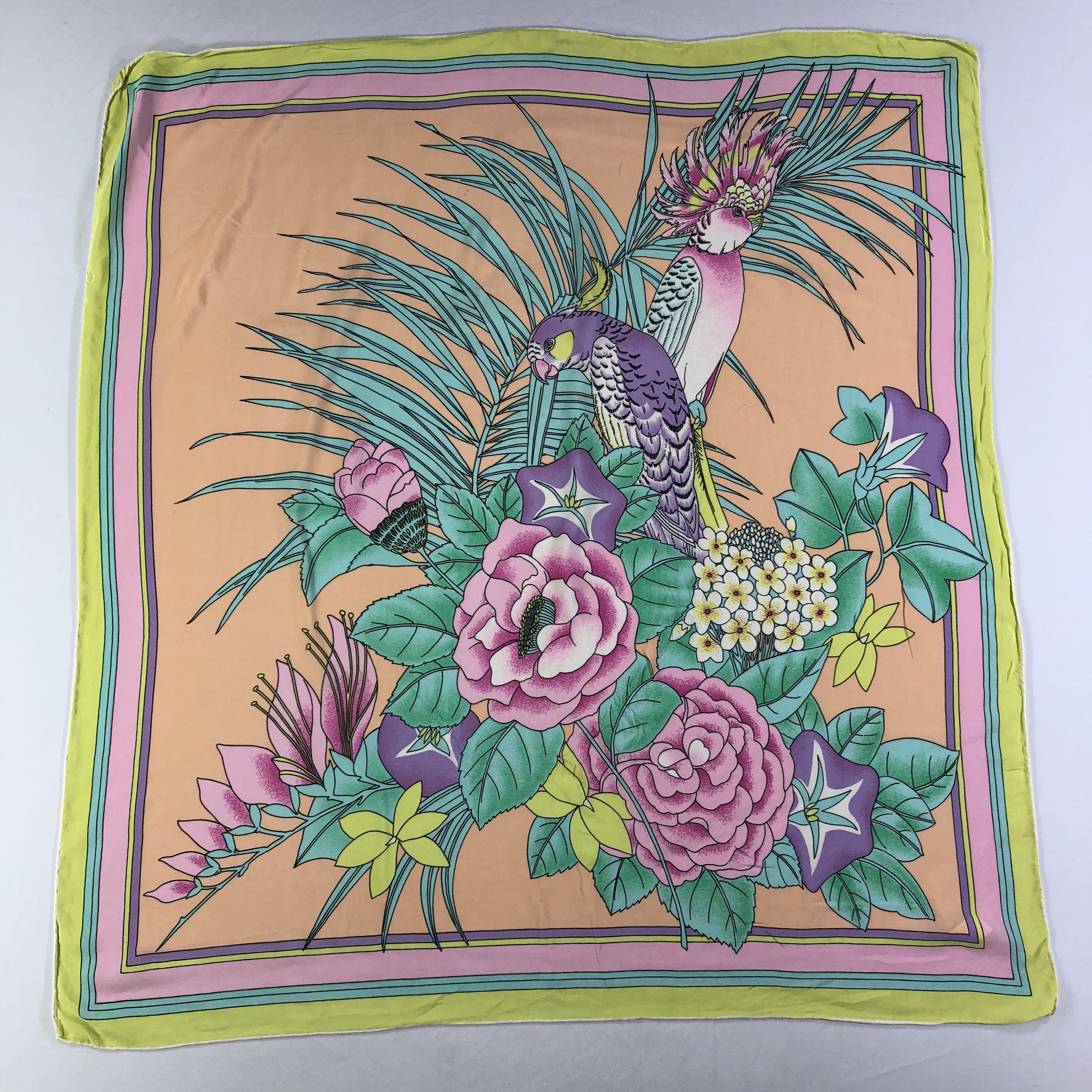 Vintage Vintage Silk Scarf Size ONE SIZE - 2 Thumbnail