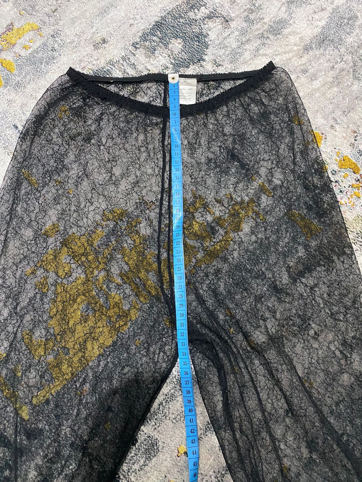 Other Japanese Jean Paul Gaultier Style Black Sheer Mesh Pants Size 26" / US 2 / IT 38 - 8 Thumbnail