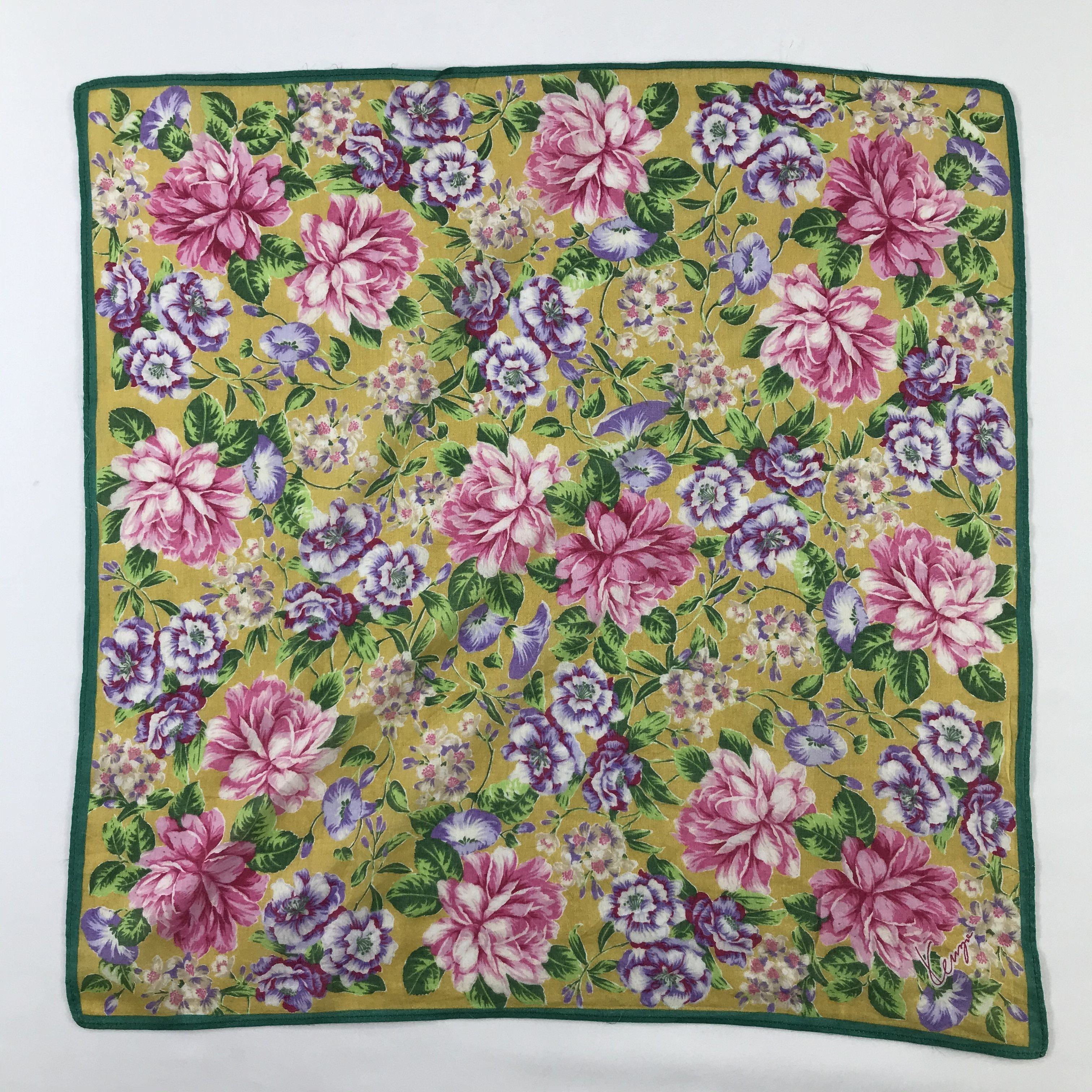 Kenzo × Vintage Kenzo Bandana / Handkerchief / Neckerchief - S636 Size ONE SIZE - 1 Thumbnail