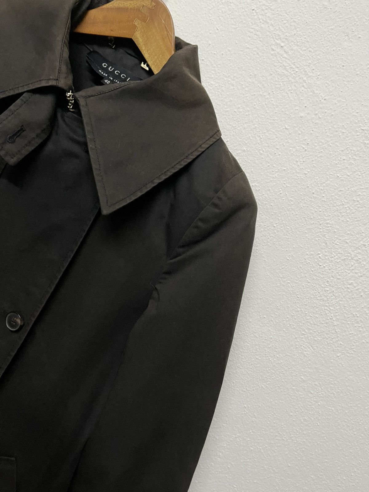 Gucci 90s GUCCI LONG TRENCH BELT LONG JACKET RARE Size US S / EU 44-46 / 1 - 7 Thumbnail