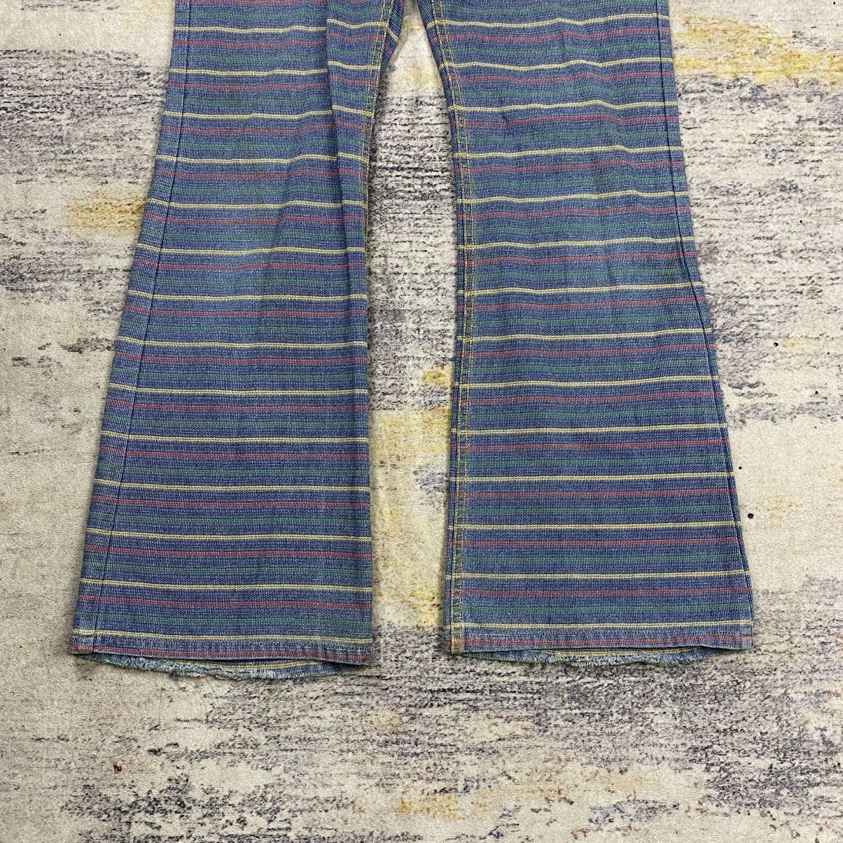 Japanese Brand Ozone community stripe flared pants Size US 31 - 4 Thumbnail