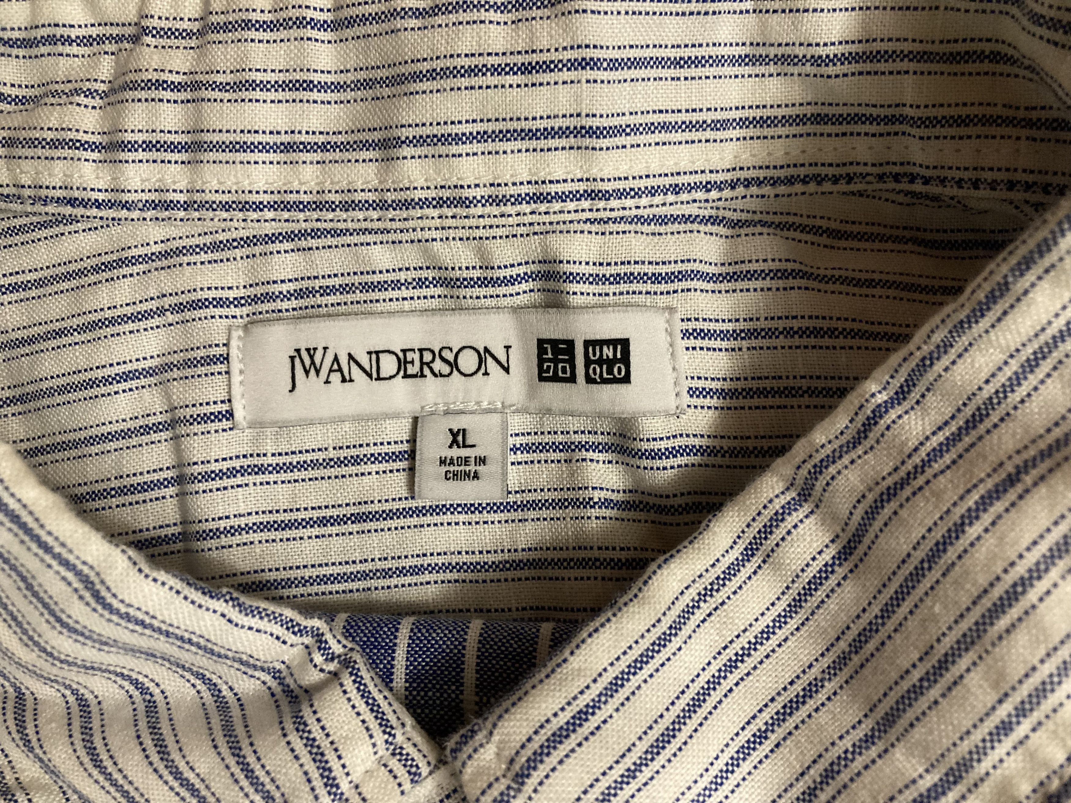 JW Anderson × Uniqlo Uniqlo x JW Anderson Striped Linen/Cotton Shirt Size US XL / EU 56 / 4 - 4 Thumbnail