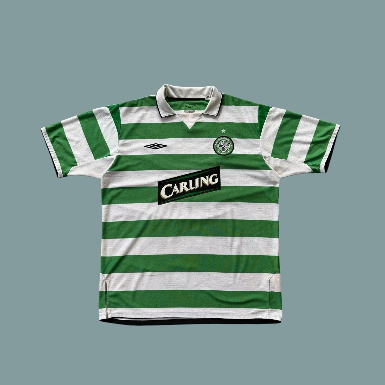 Celtic FC Home Shirt 2006-2007 Umbro Carling Soccer Jersey