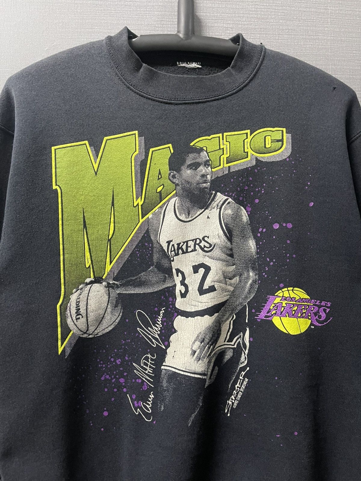 Starter Vintage Starter 1990 Magic Johnsen LA Lakers Size US M / EU 48-50 / 2 - 2 Thumbnail