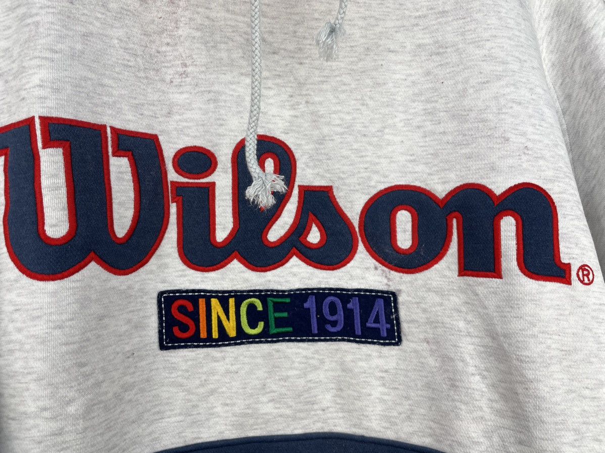 Vintage Vintage 90s Wilson big logo colour block sweatshirt Size US L / EU 52-54 / 3 - 4 Thumbnail