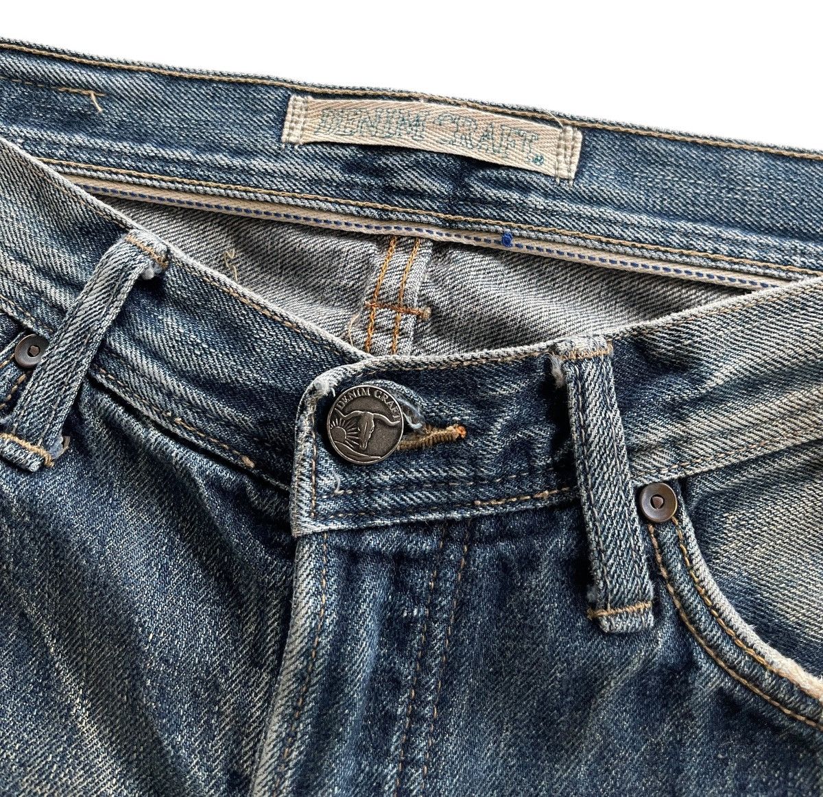 Japanese Brand Vintage Denim Craft Rusty Jeans Size US 33 - 9 Thumbnail