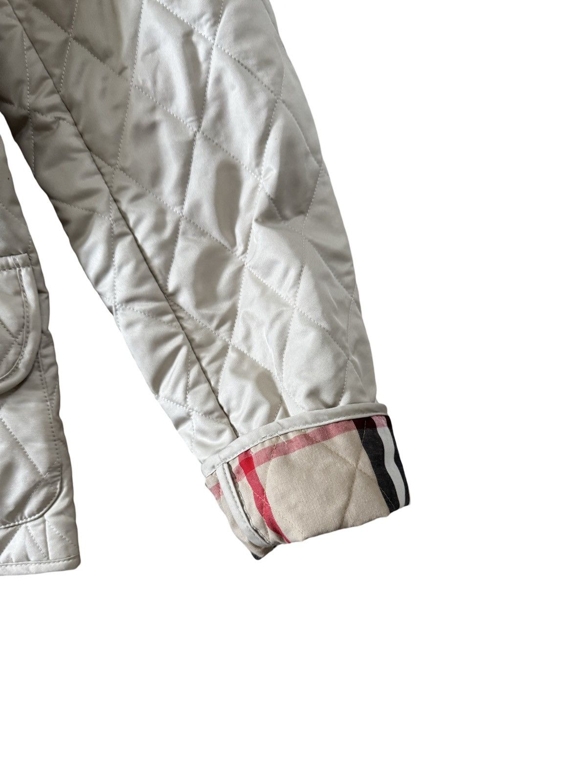 Burberry × Burberry Prorsum Burberry Nova Check Diamond Quilted Beige Barn Button Jacket Size M / US 6-8 / IT 42-44 - 8 Thumbnail