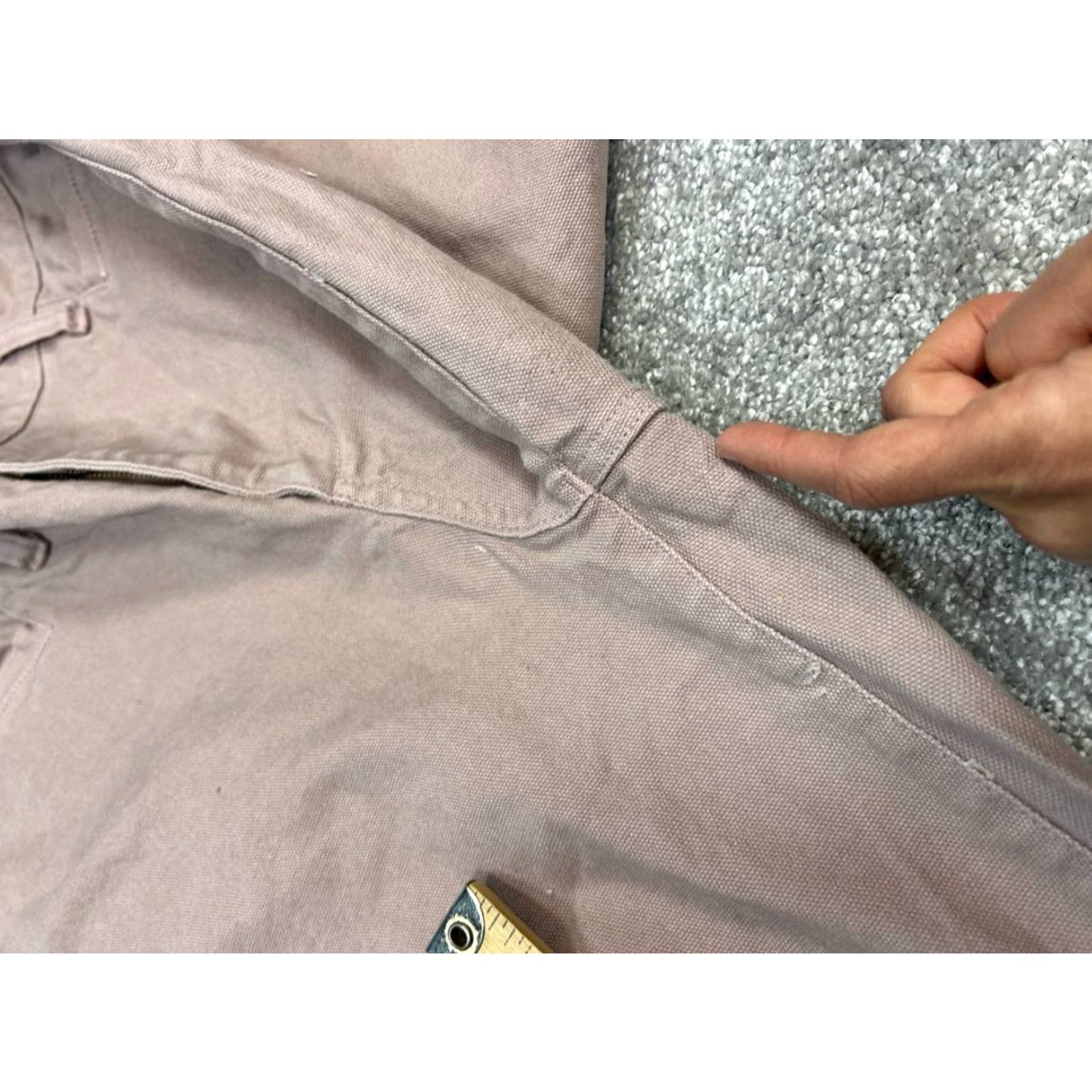 Madewell Madewell Pink Cotton Stretch High Rise Tapered Leg Slim Emmett Pants Womens 32 Size 24" / US 00 / IT 34 - 6 Thumbnail