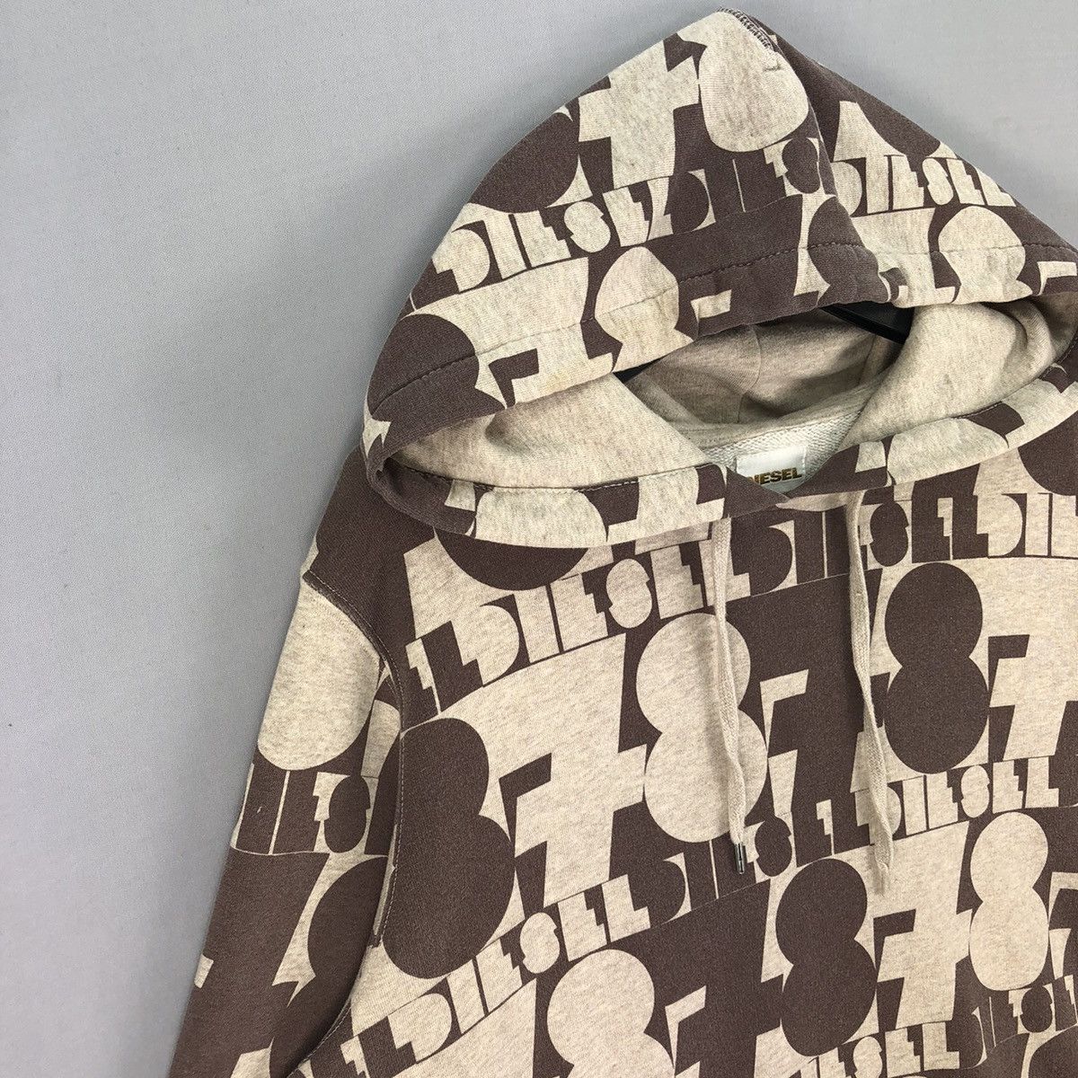 Diesel Vintage Diesel Monogram Fullprint Sweatshirt Hoodie Size US M / EU 48-50 / 2 - 2 Thumbnail