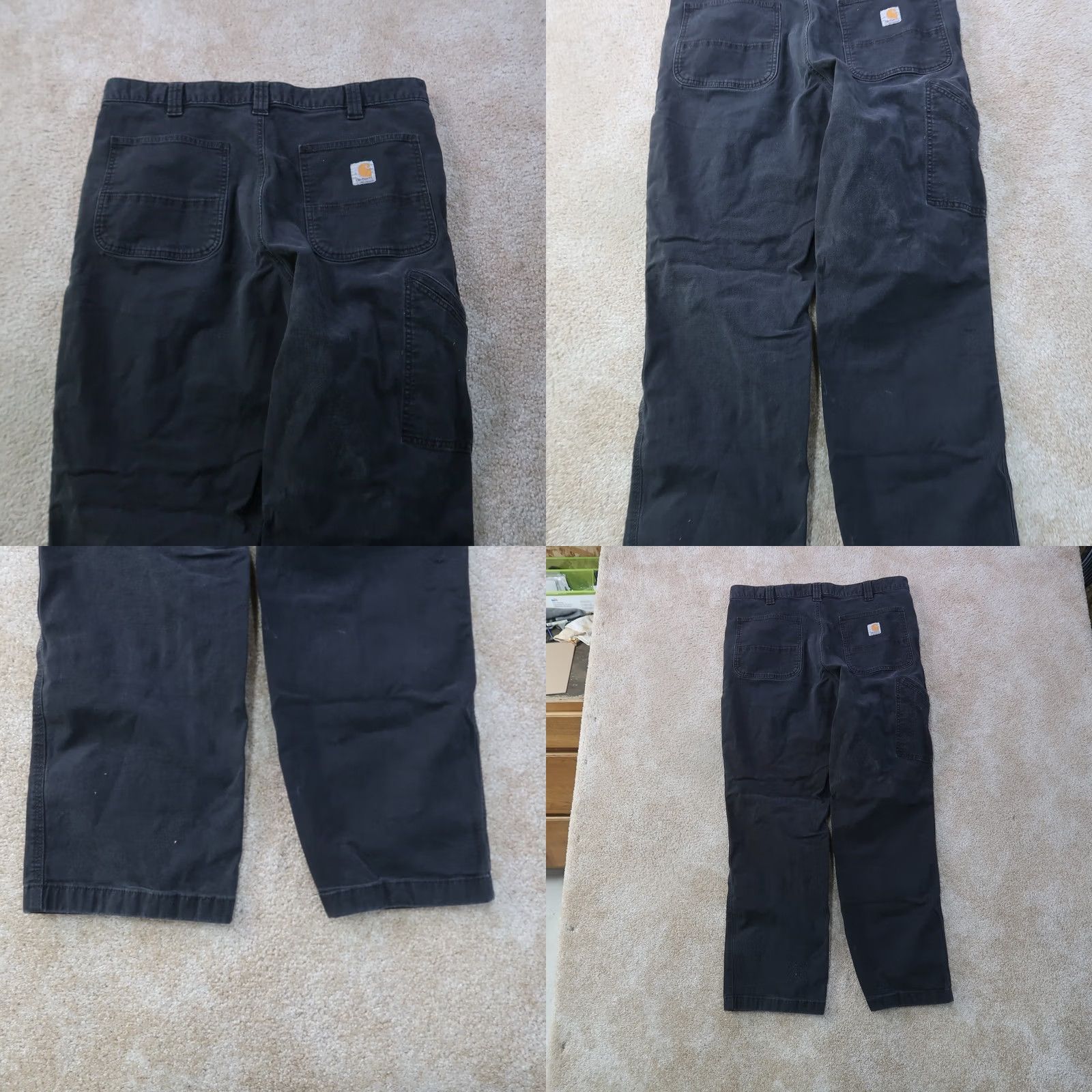 Carhartt Carhartt Relaxed Fit Carpenter Pants Mens 36x32 Beige Canvas 5-Pocket Straight Pants 90s Vintage Carry All Workwear Size US 36 / EU 52 - 8 Thumbnail