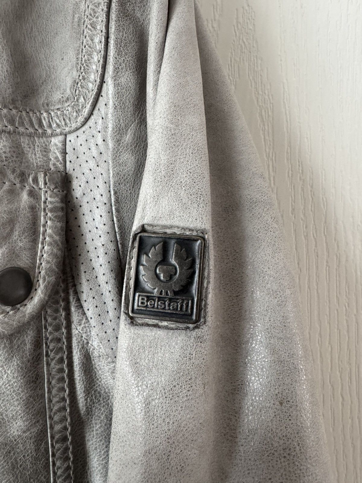 Belstaff Vintage Belstaff Silver Maple Leather Biker Jacket Harley Size US M / EU 48-50 / 2 - 8 Thumbnail