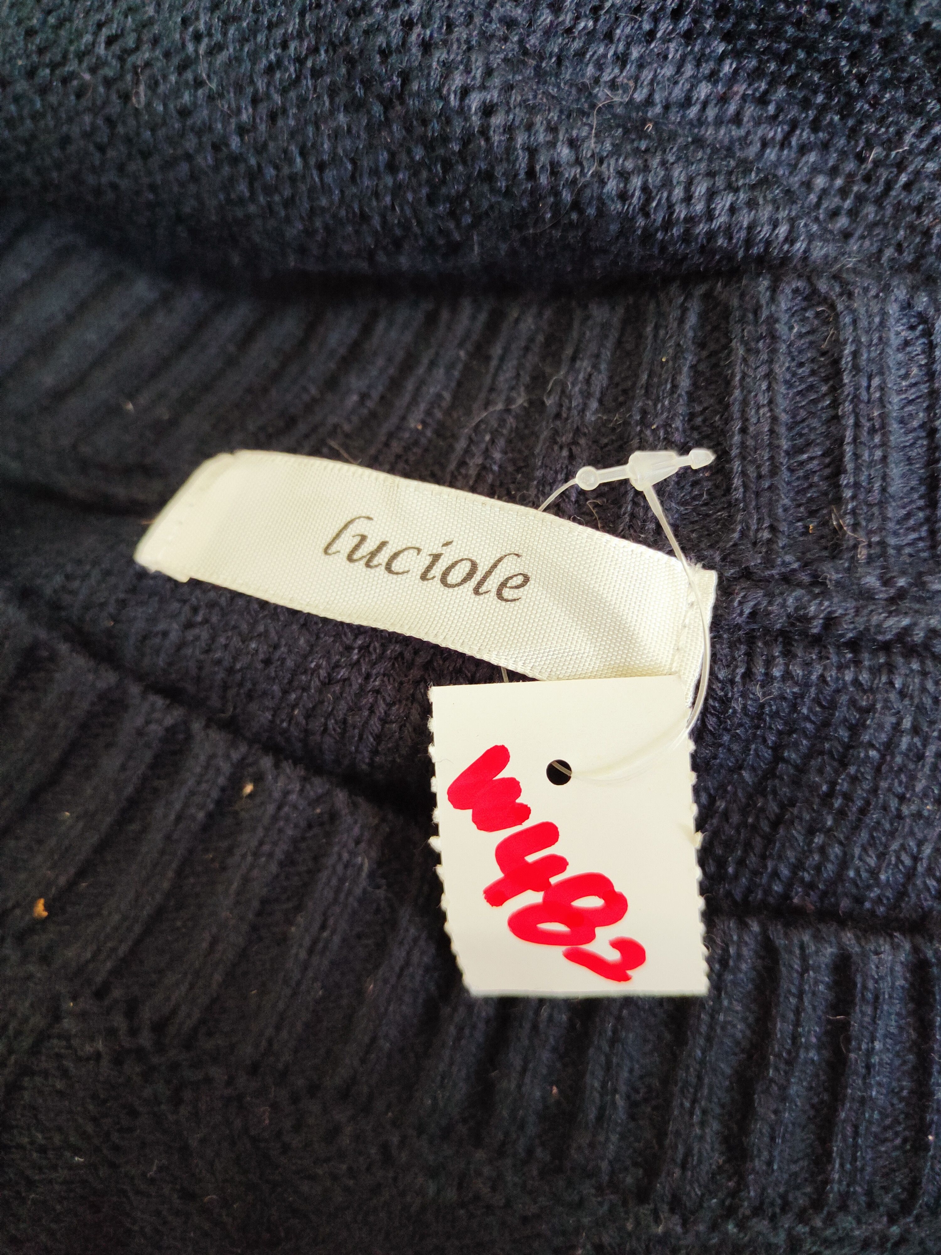 Aran Isles Knitwear × Japanese Brand × Vintage Luciole Navy Knitwear Blouses#W482 Size L / US 10 / IT 46 - 11 Thumbnail