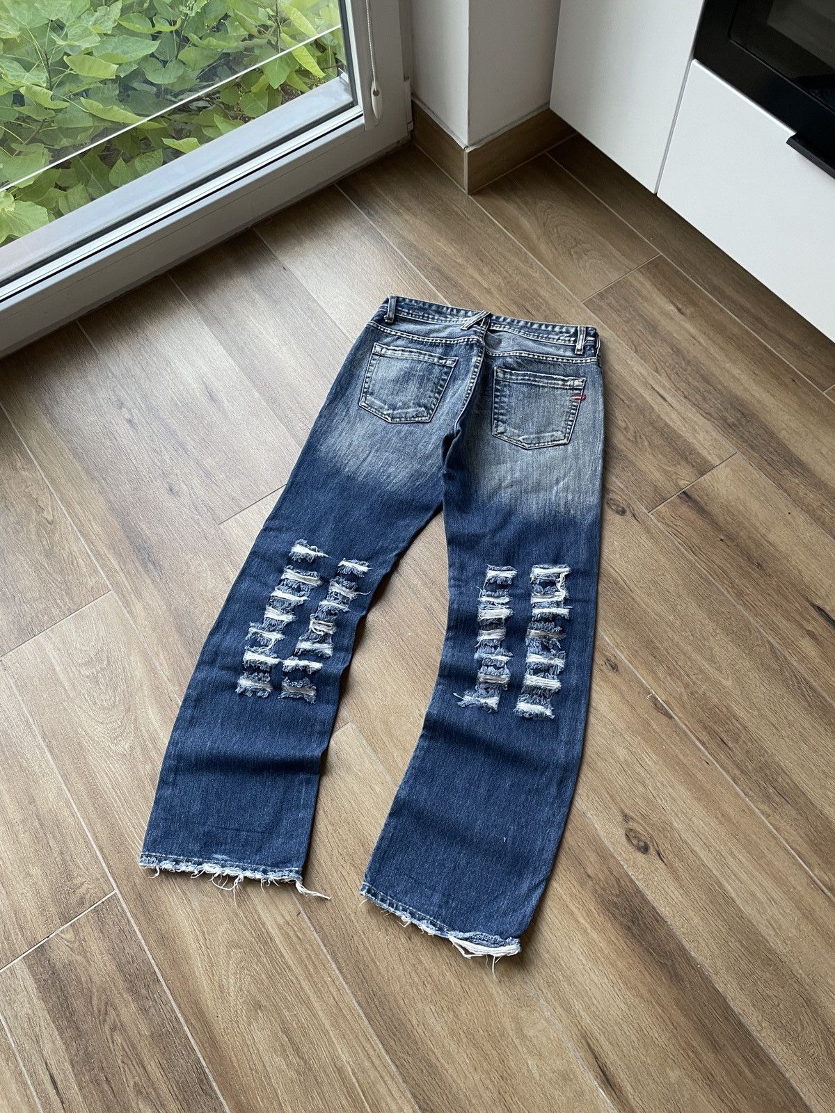Diesel Vintage Diesel Flared Jeans Japanese Distressed Wide Baggy Size US 32 / EU 48 - 6 Thumbnail