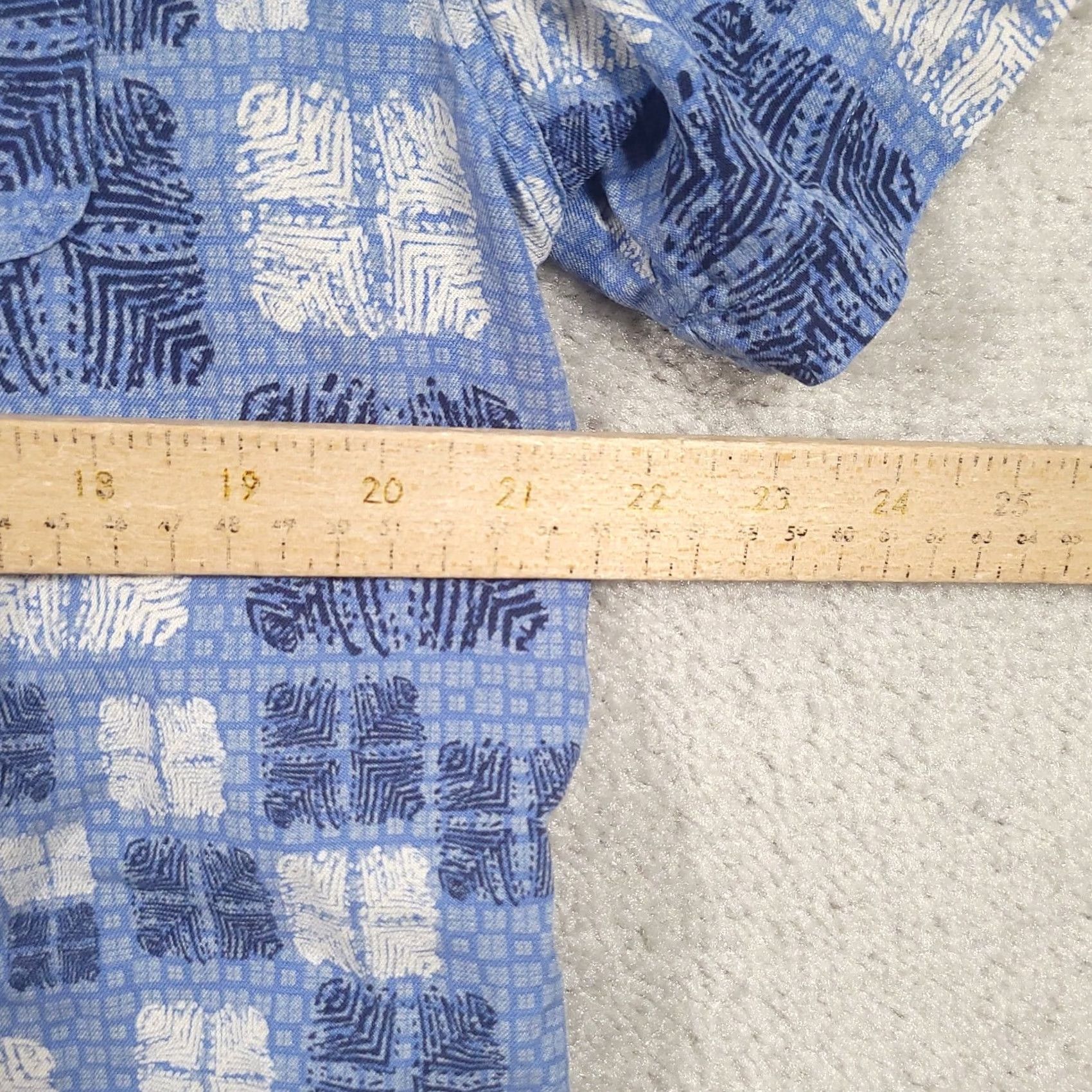 Nat Nast Nat Nast Silk Camp Shirt Mens L Blue Geometric Hawaiian Size US L / EU 52-54 / 3 - 4 Thumbnail