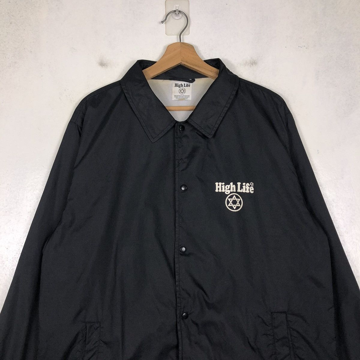Japanese Brand 📌VINTAGE LIGHT JACKET BIKER HIGH LIFE BIG LOGO DESIGN Size US L / EU 52-54 / 3 - 4 Thumbnail