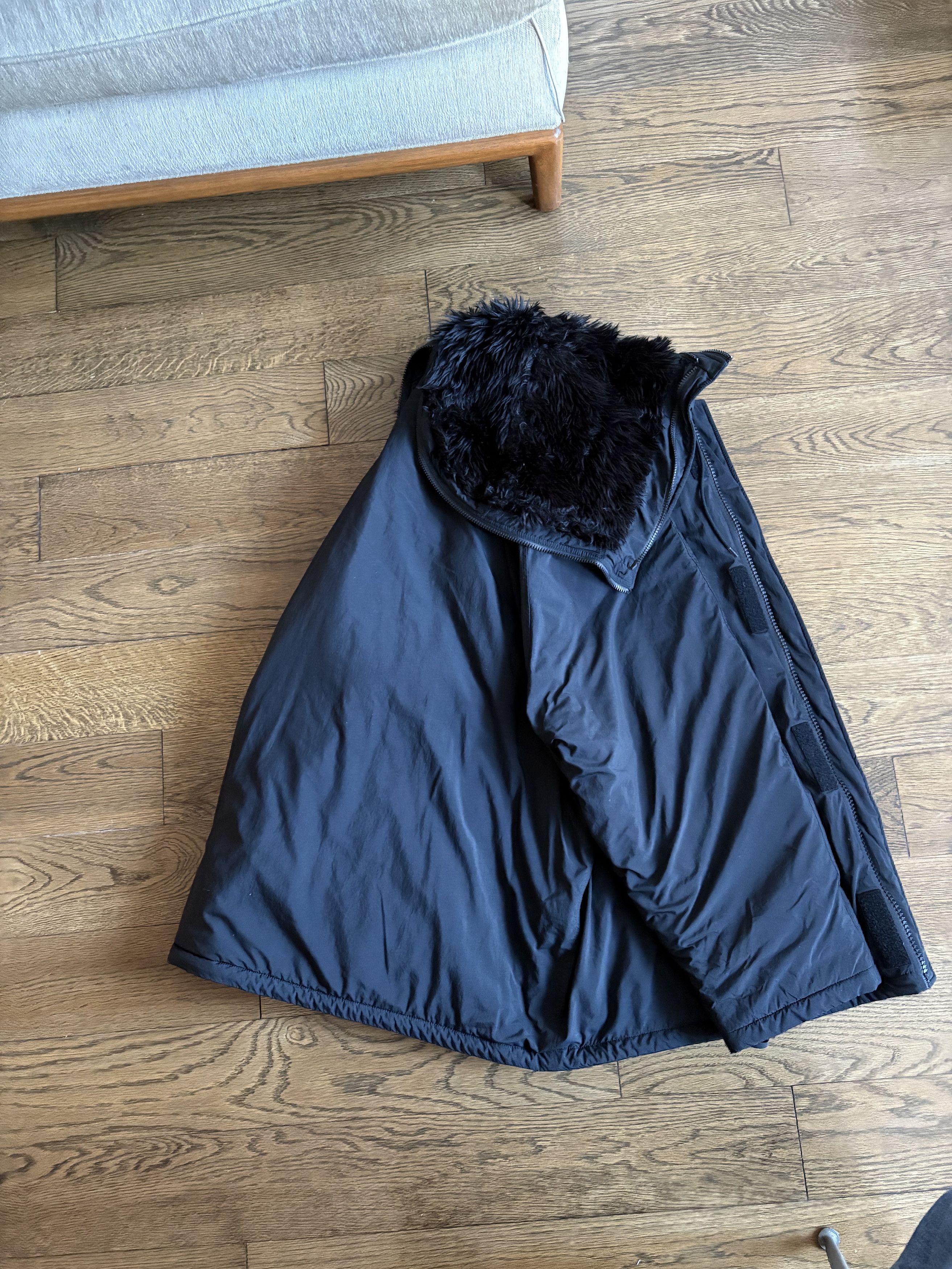 Balenciaga Men's Black Nylon Hooded Parka Size US L / EU 52-54 / 3 - 7 Thumbnail
