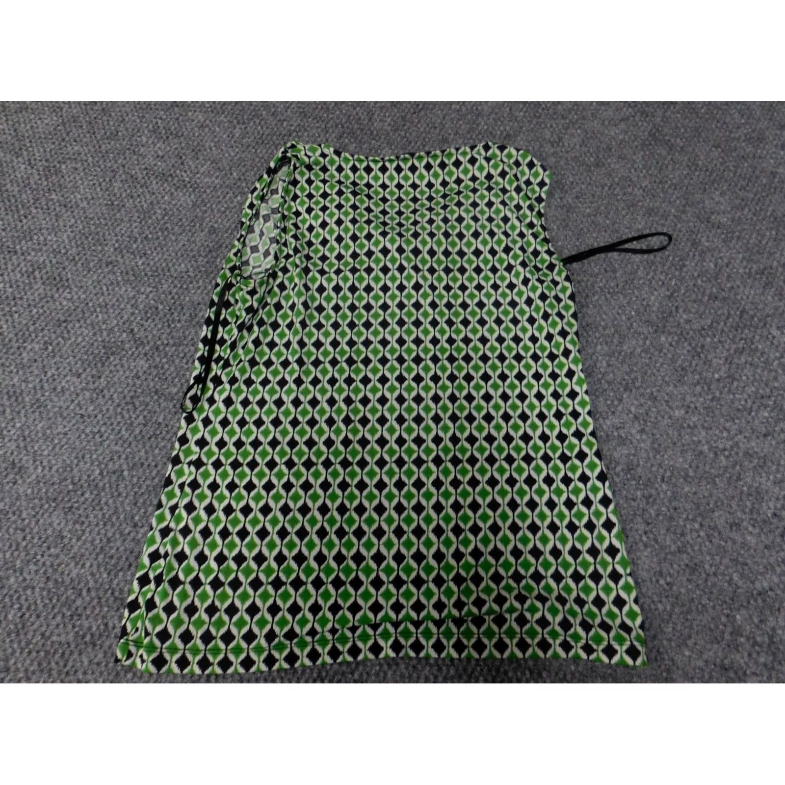 Vintage Jones Studio Blouse Women's S Black Collared Sleeveless Pullover Button Polyester Basic Casual Regular Down Fabric Vintage No Size S / US 4 / IT 40 - 6 Thumbnail