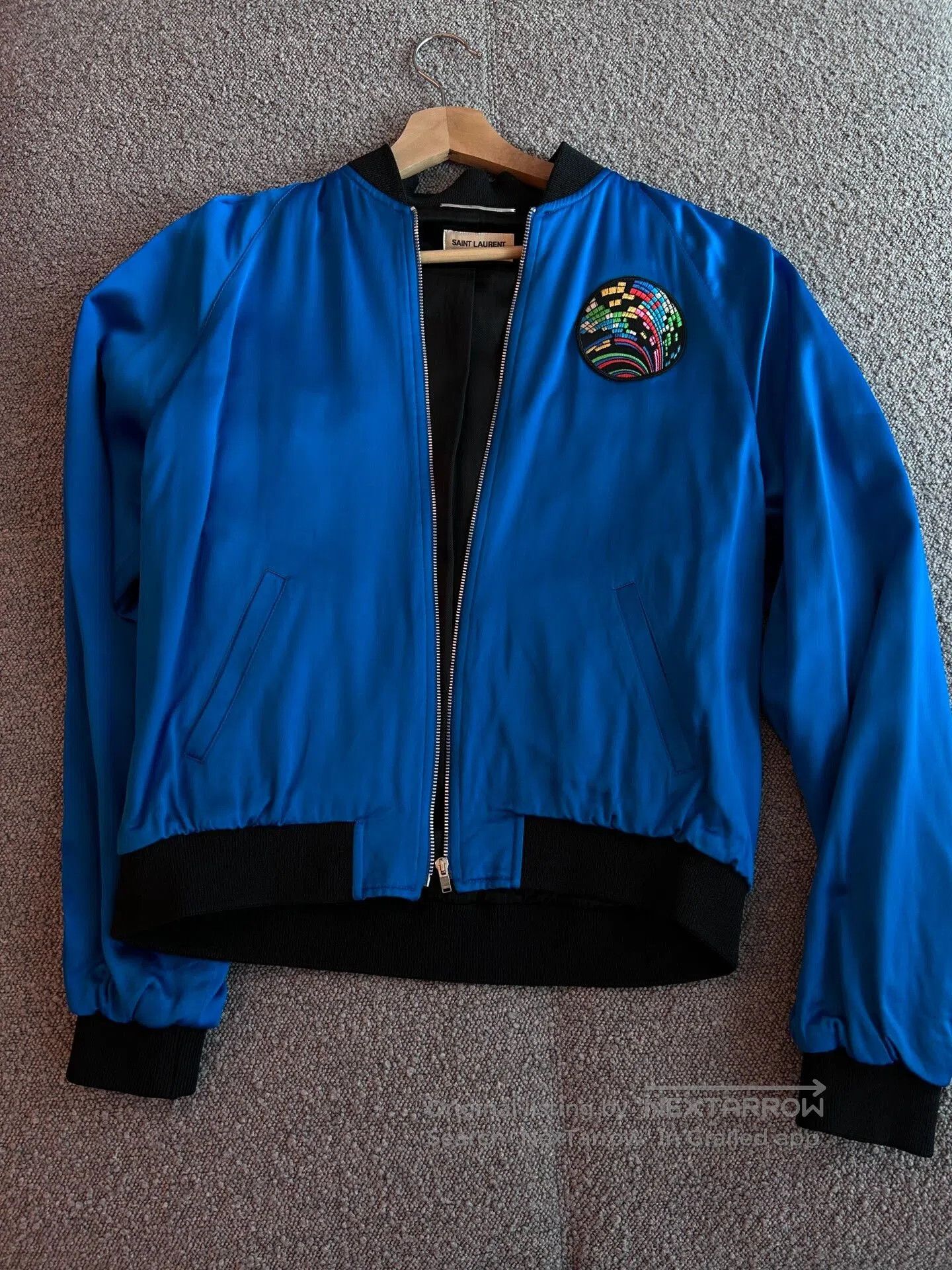 Saint Laurent Paris Saint Laurent Black Shark Baseball Jacket. Size US M / EU 48-50 / 2 - 1 Thumbnail